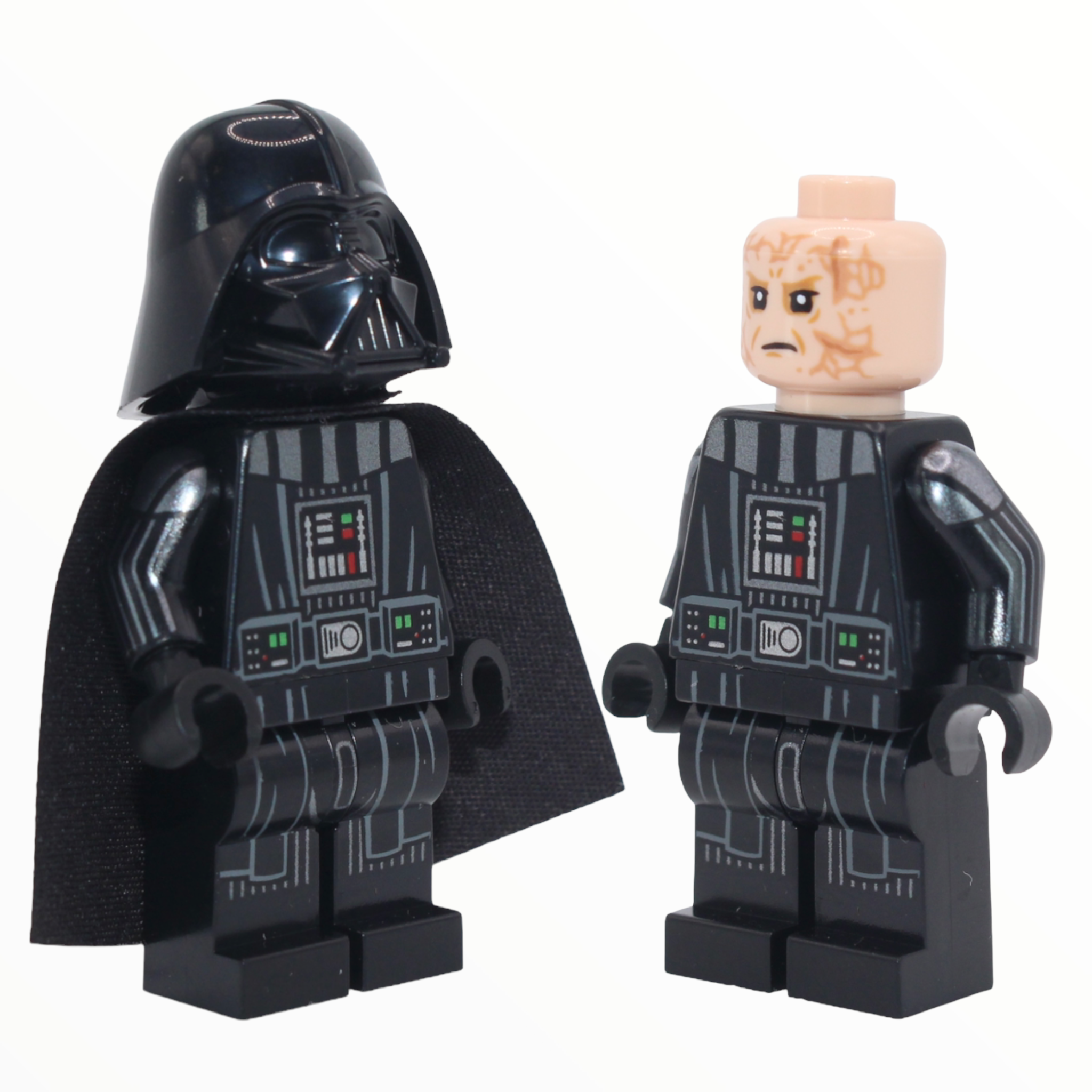 Darth Vader (type 2 helmet, printed arms, light nougat head with scowl, stiff cape, 2022)