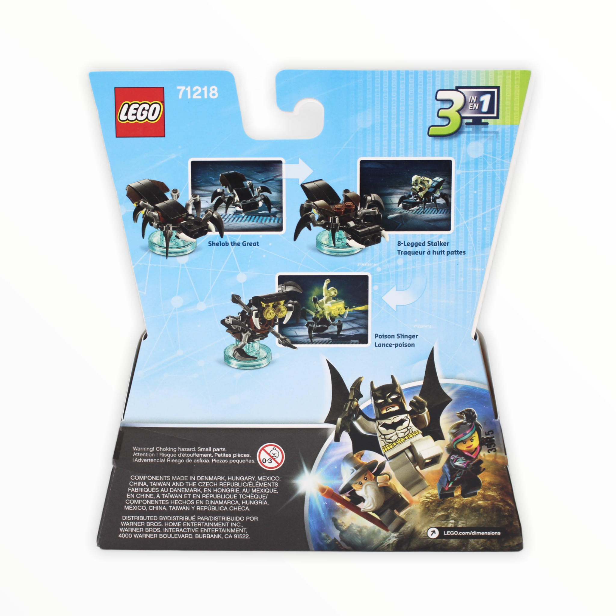Retired Set 71218 Dimensions The Lord of the Rings Gollum and Shelob the Great