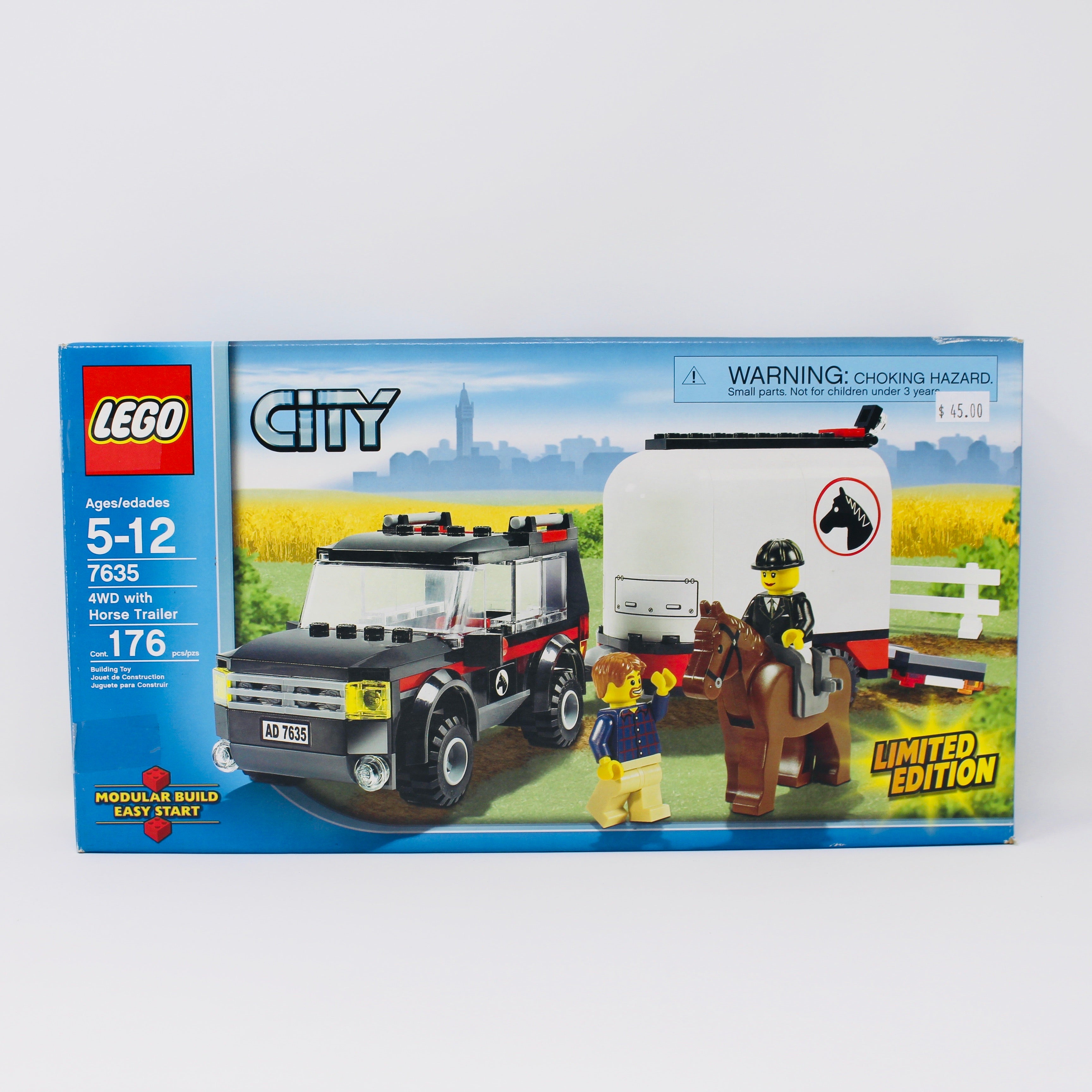 Certified Used Set 7635 City 4WD with Horse Trailer