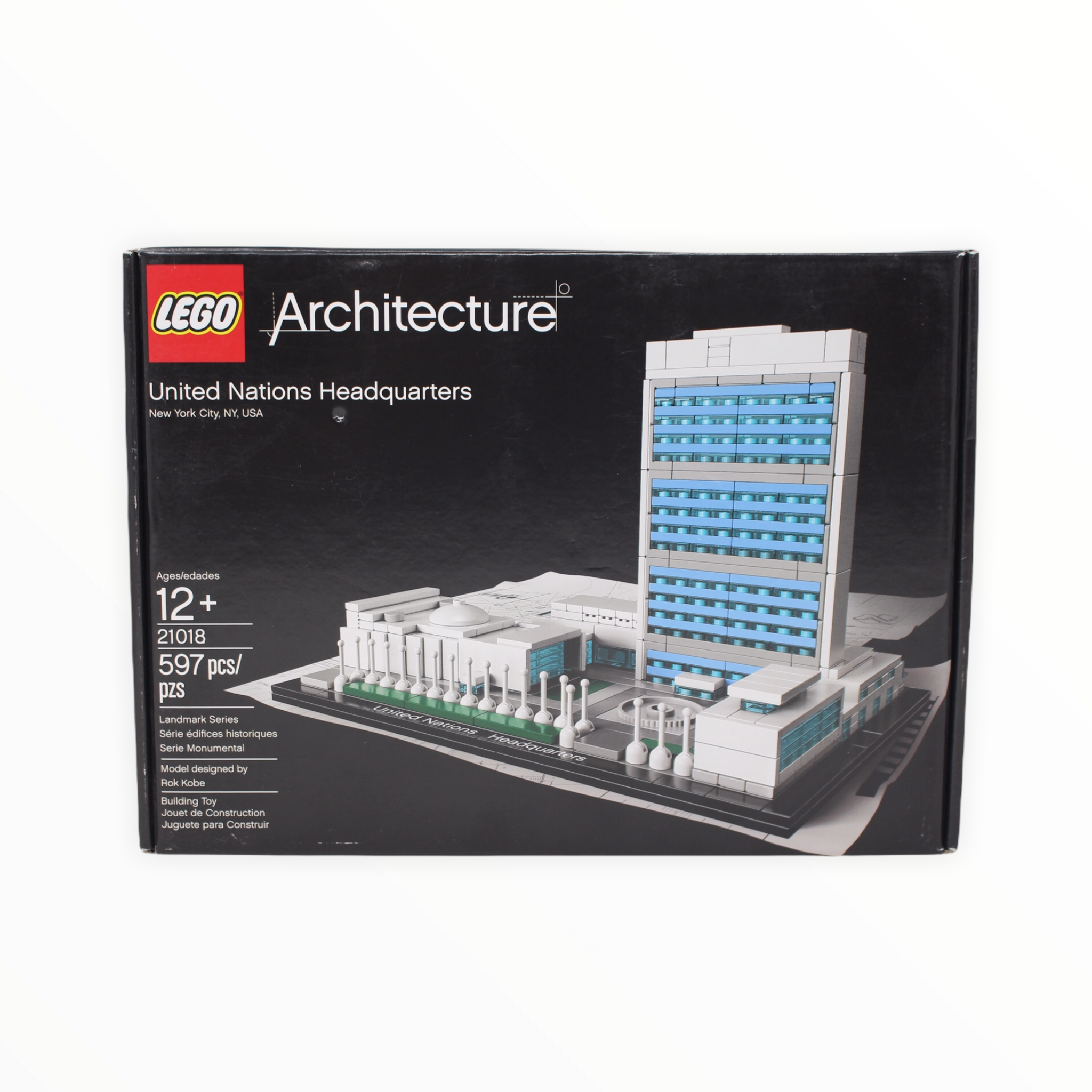 Certified Used Set 21018 Architecture United Nations Headquarters