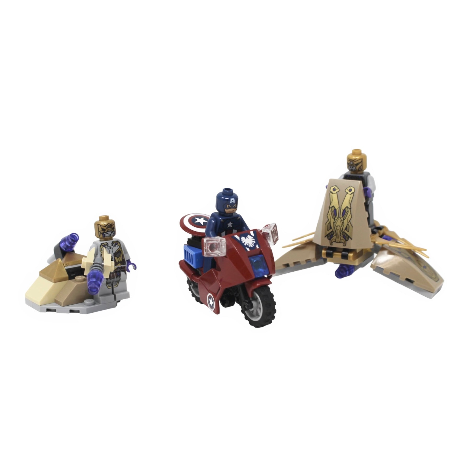 Used Set 6865 Marvel Super Heroes Captain America’s Avenging Cycle