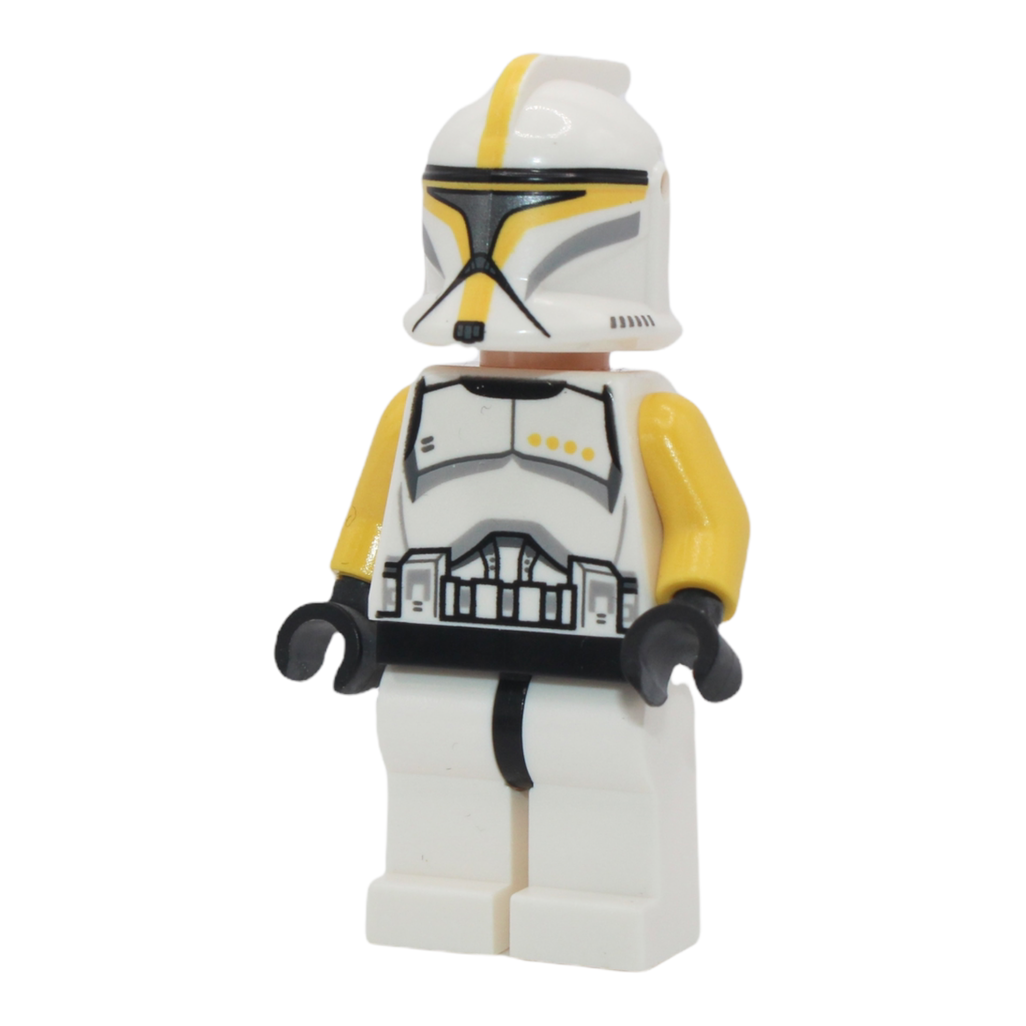 Clone Trooper Commander (yellow markings, silver visor)