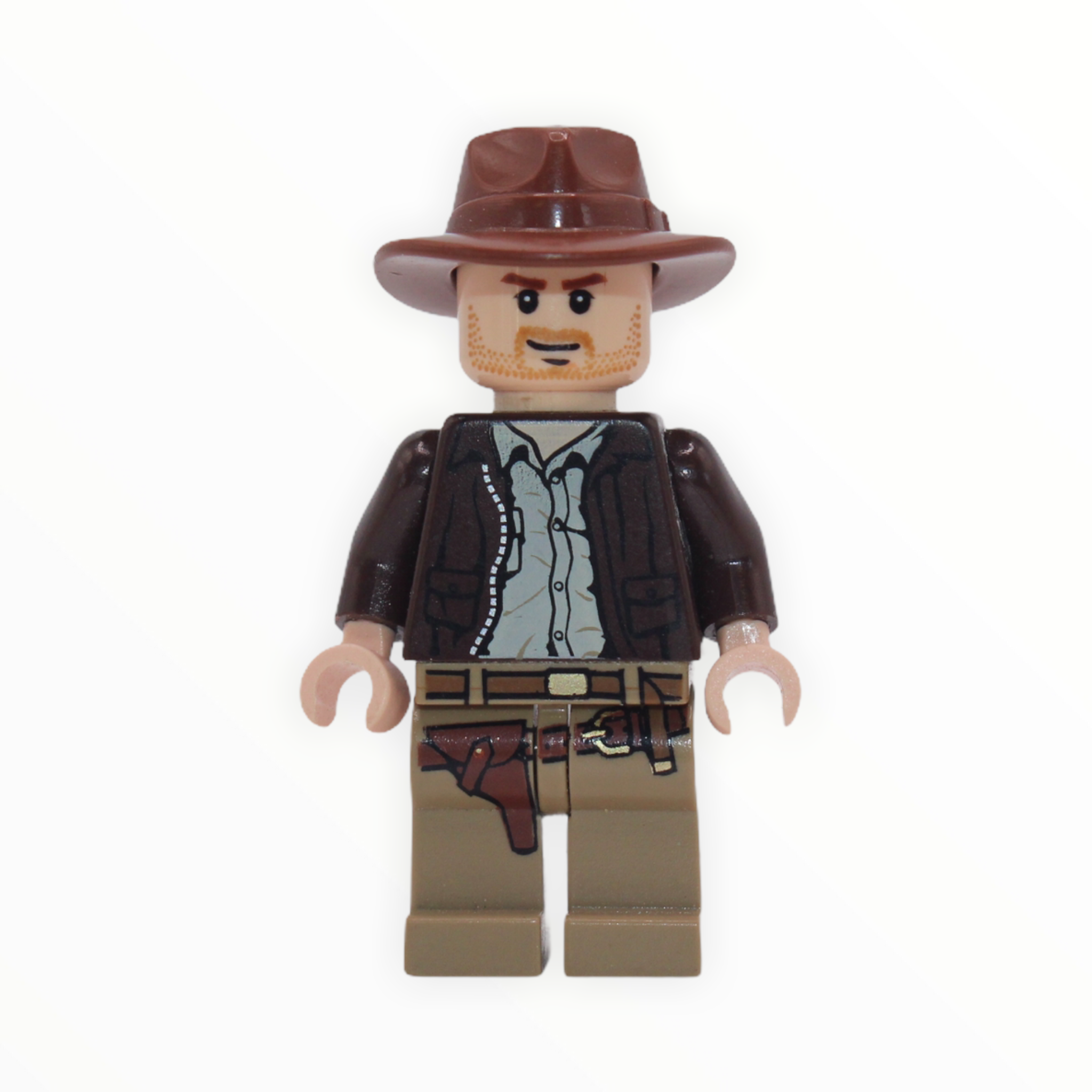 Indiana Jones (closed mouth grin)