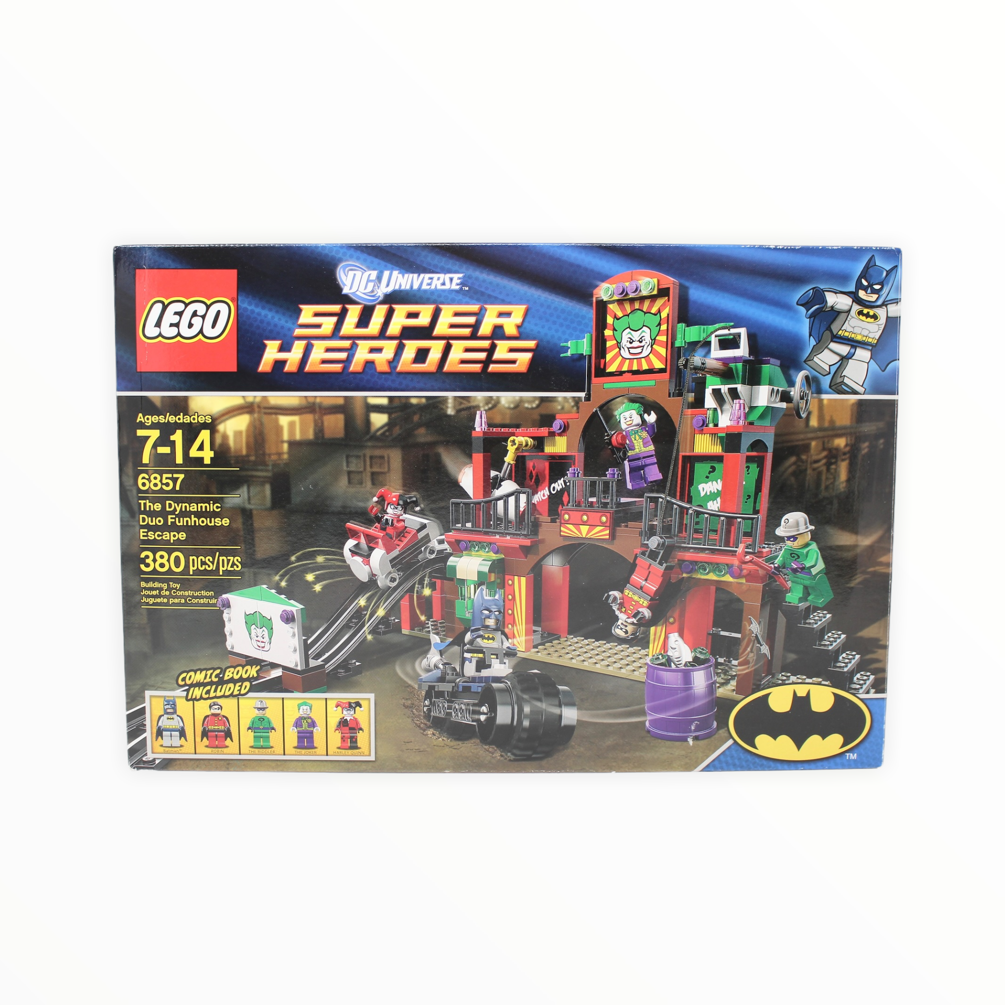 Certified Used Set 6857 DC Super Heroes The Dynamic Duo Funhouse Escape