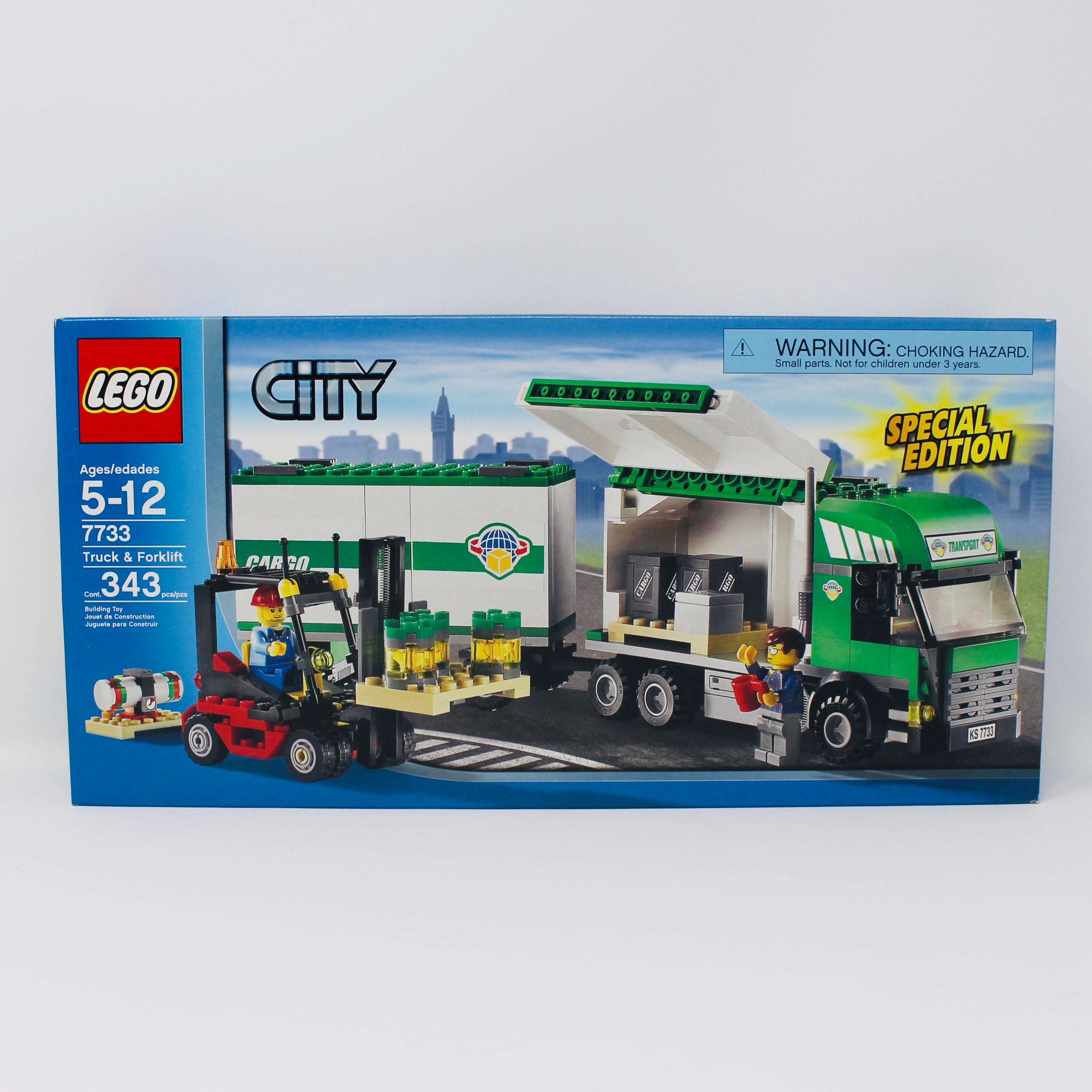 Lego city 7733 shop truck & forklift