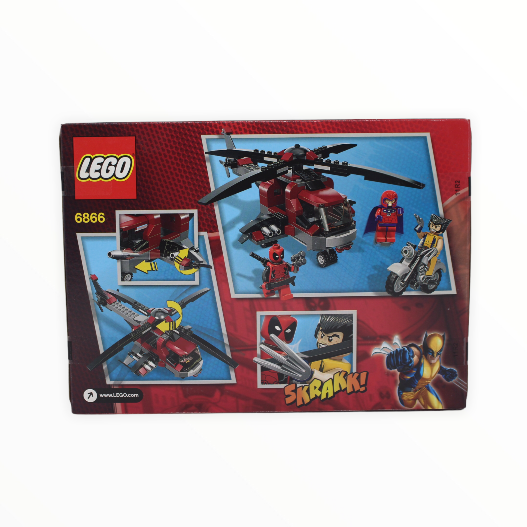 Retired Set 6866 Marvel Super Heroes Wolverine’s Chopper Showdown