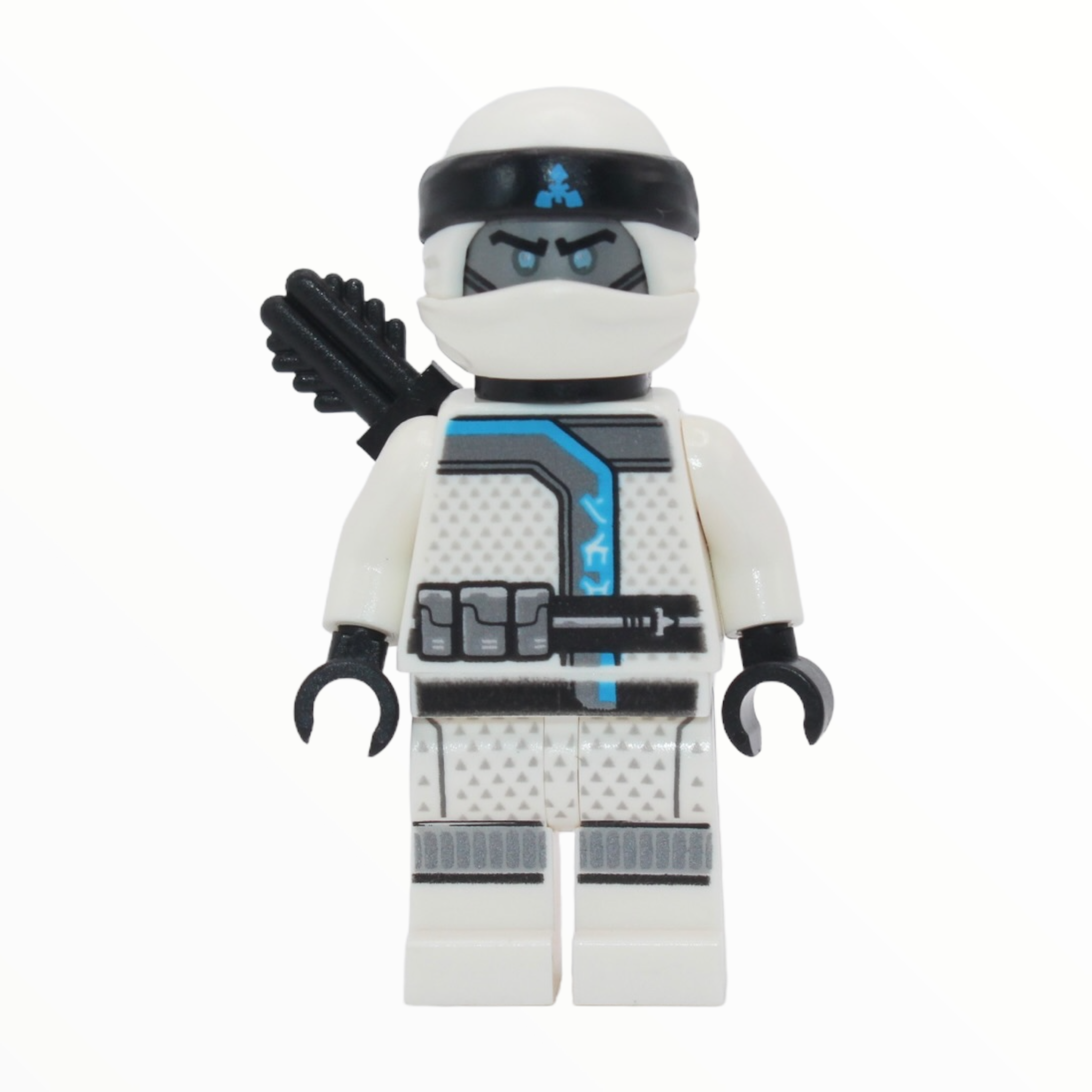 Zane (Sons of Garmadon, black wrap with blue symbol, quiver)