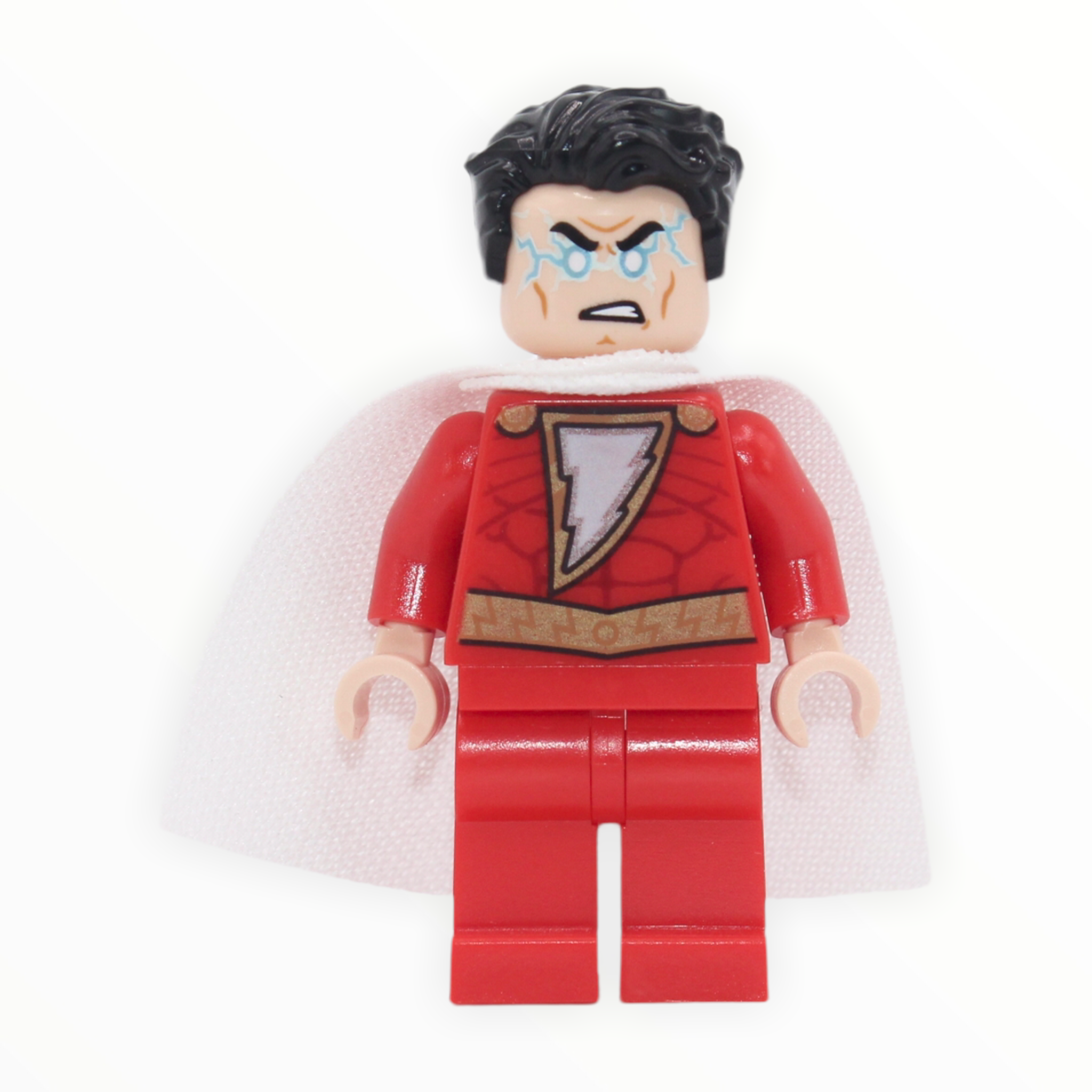 Shazam (tousled hair, spongy cape)