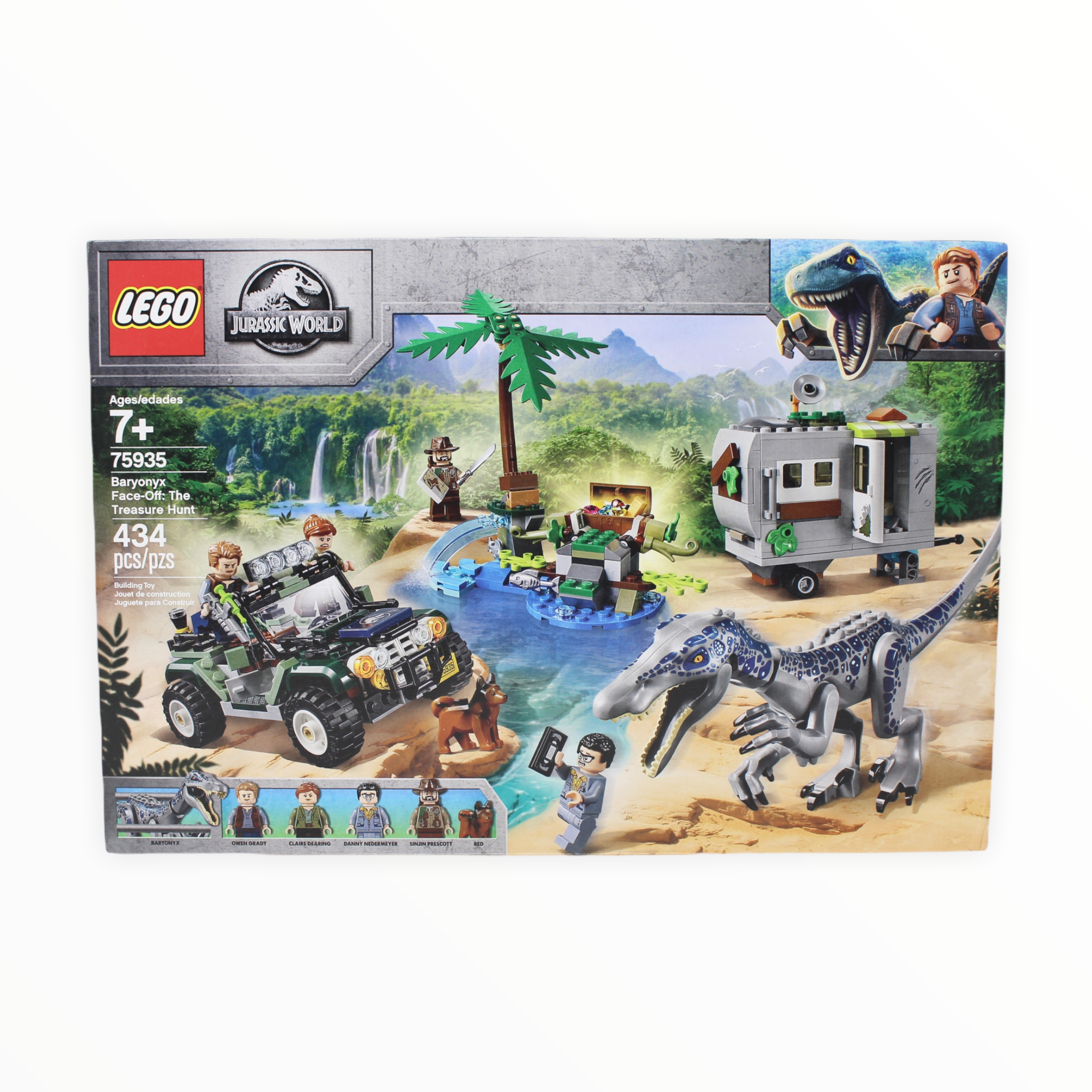 Retired Set 75935 Jurassic World Baryonyx Face-Off: The Treasure Hunt
