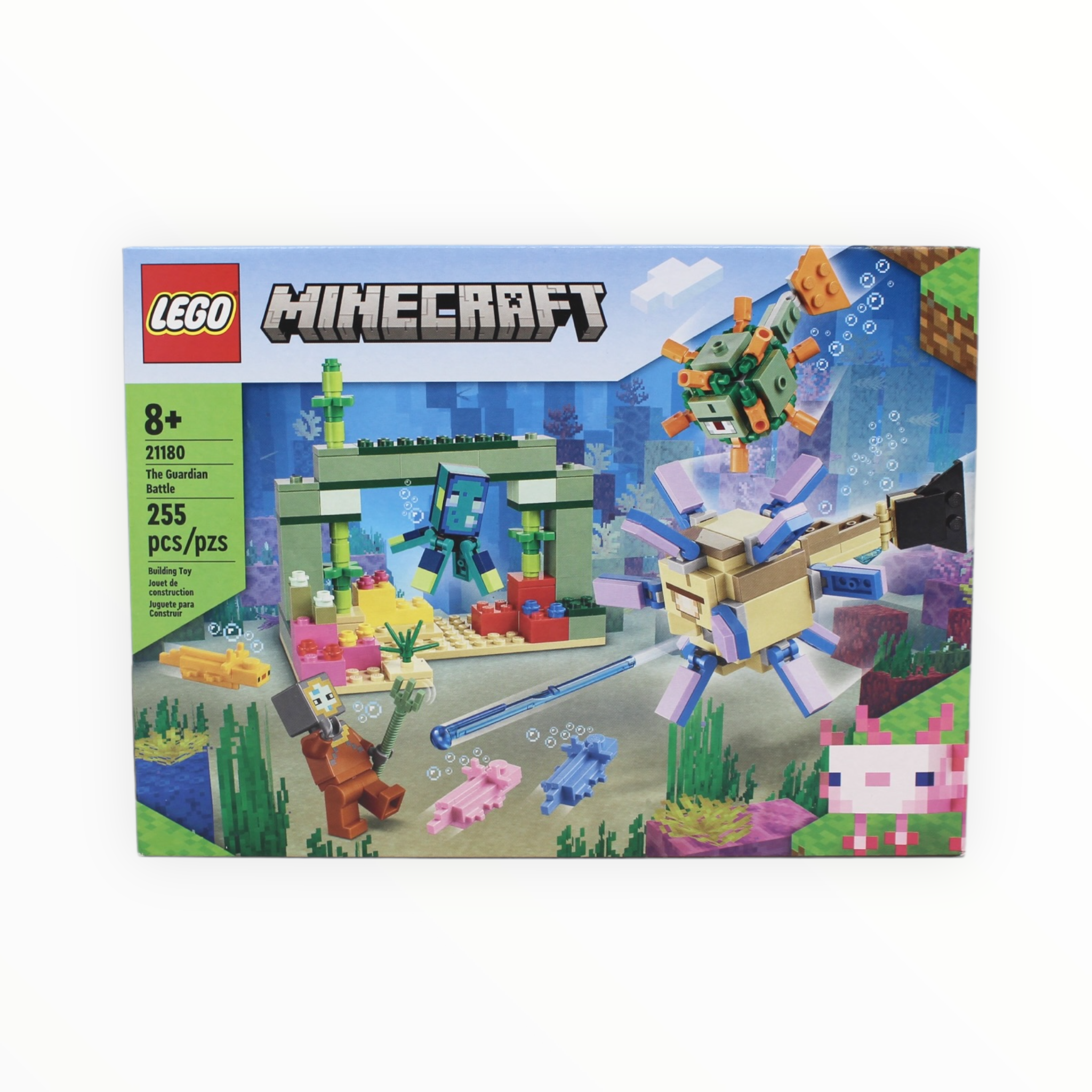 Certified Used Set 21180 Minecraft The Guardian Battle