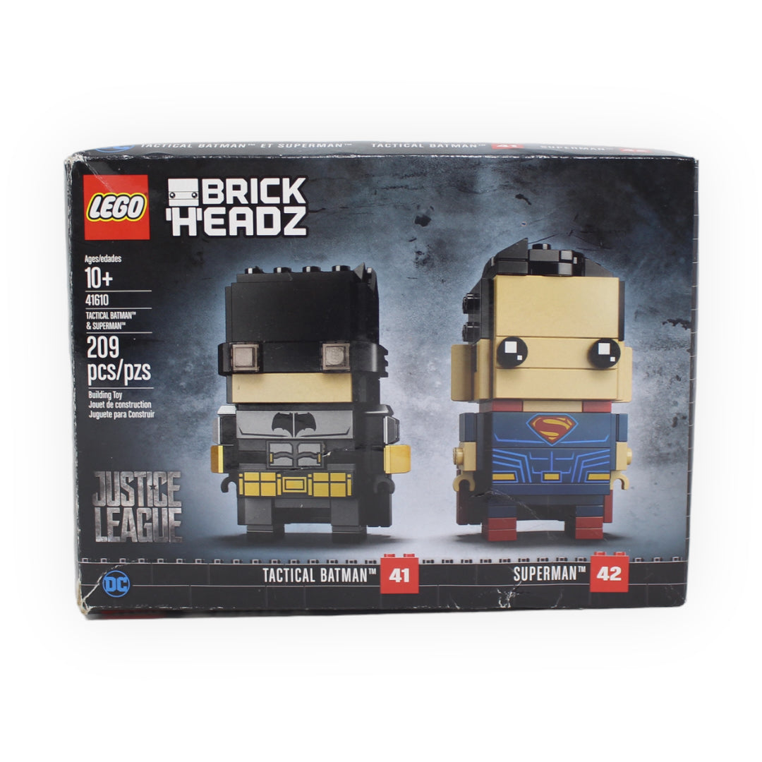 Certified Used Set 41610 DC BrickHeadz Tactical Batman & Superman