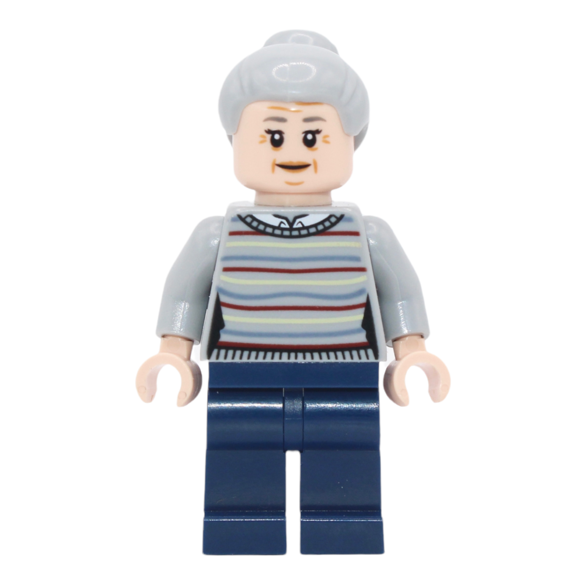 Aunt May (light bluish gray sweater, 2021)