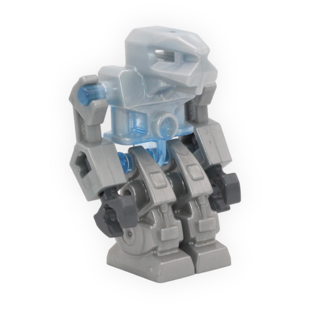 Devastator (pearl light gray, trans-medium blue torso)