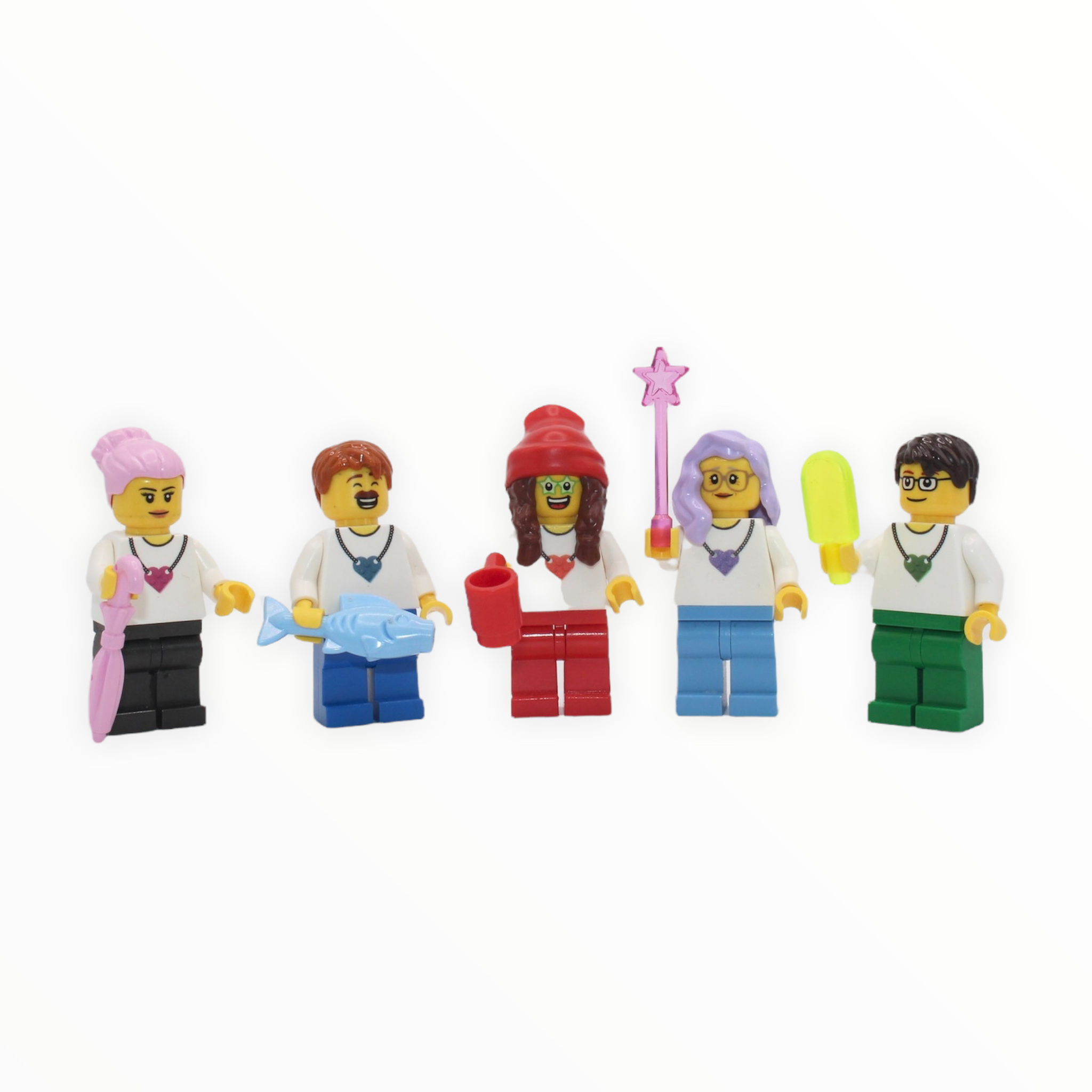 Bricks & Minifigs Anaheim 2022 Anniversary Heart Necklace Minifigure