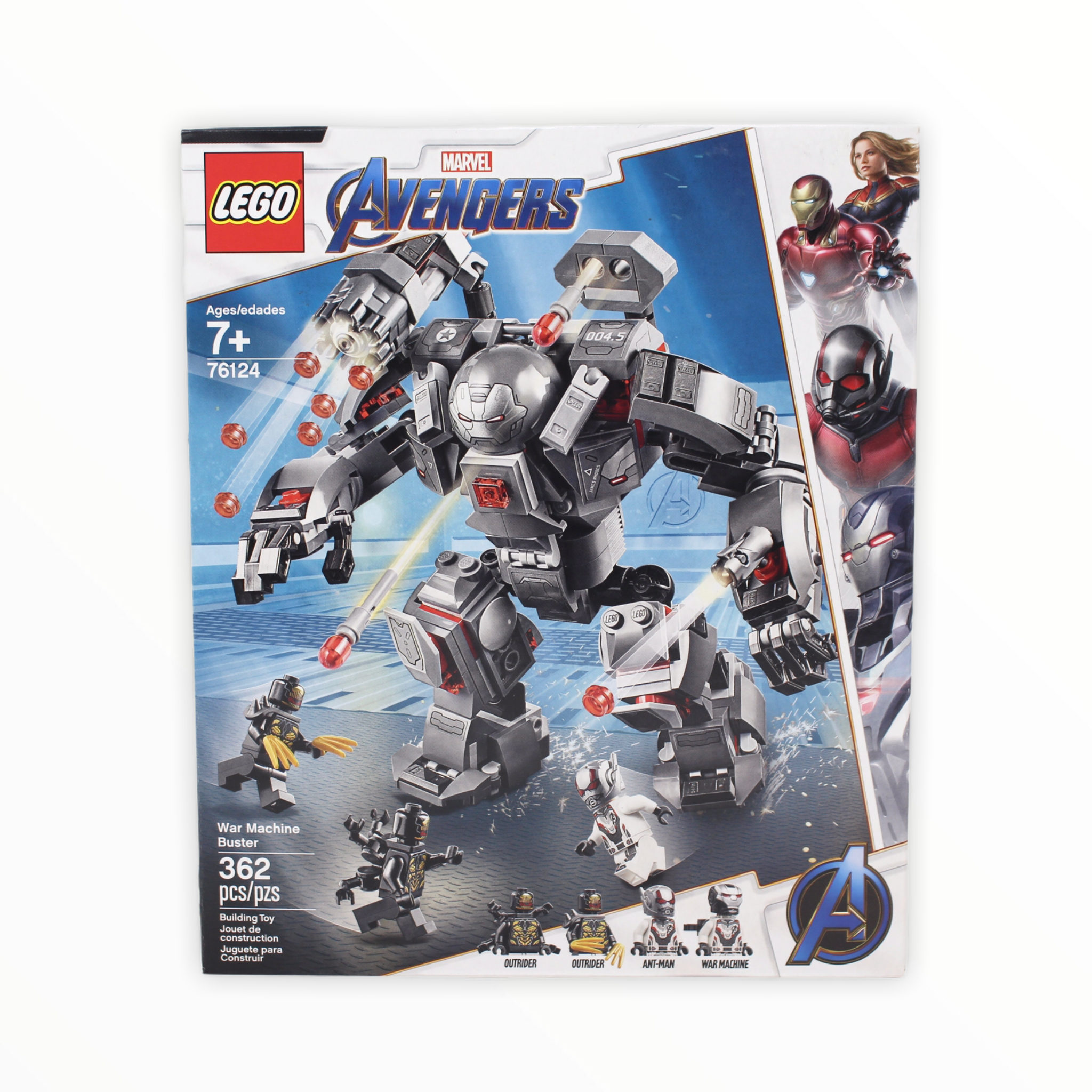 Retired Set 76124 Marvel Avengers War Machine Buster