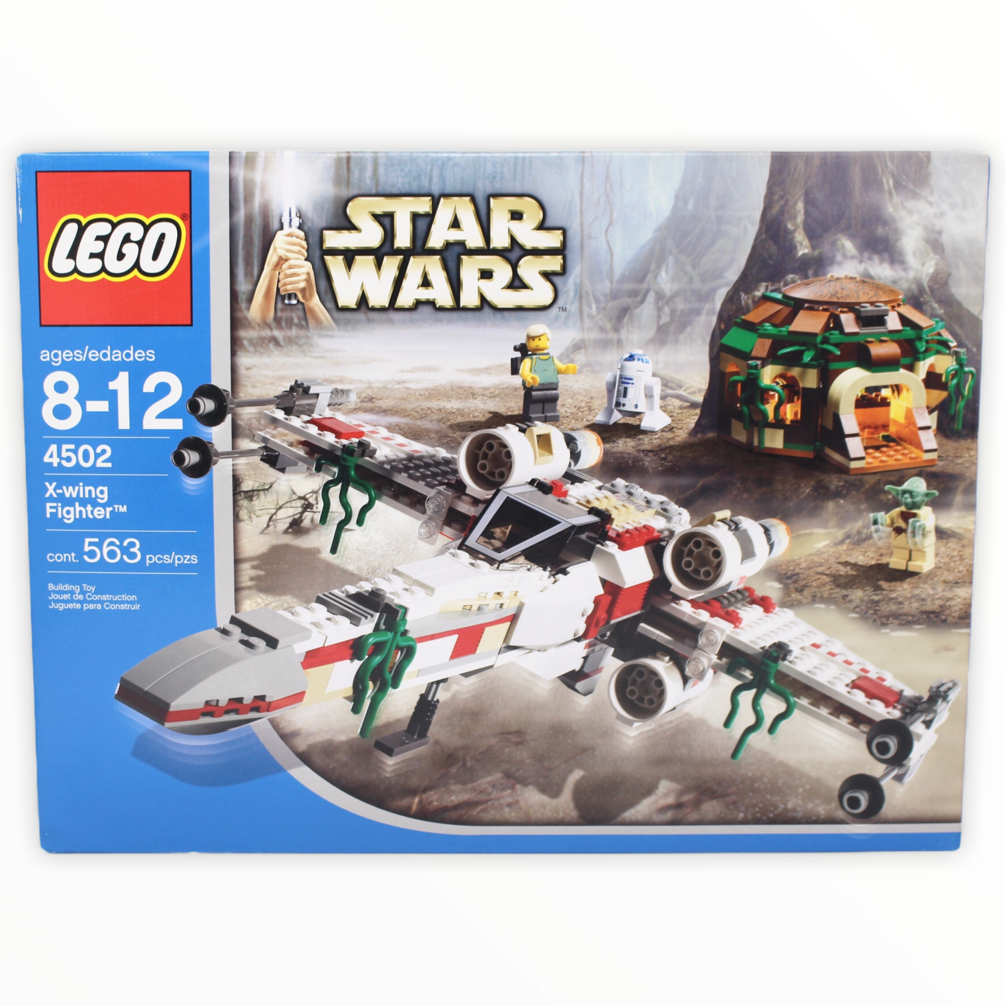 Retired Set 4502 Star Wars X-wing Fighter (Dagobah, blue box)