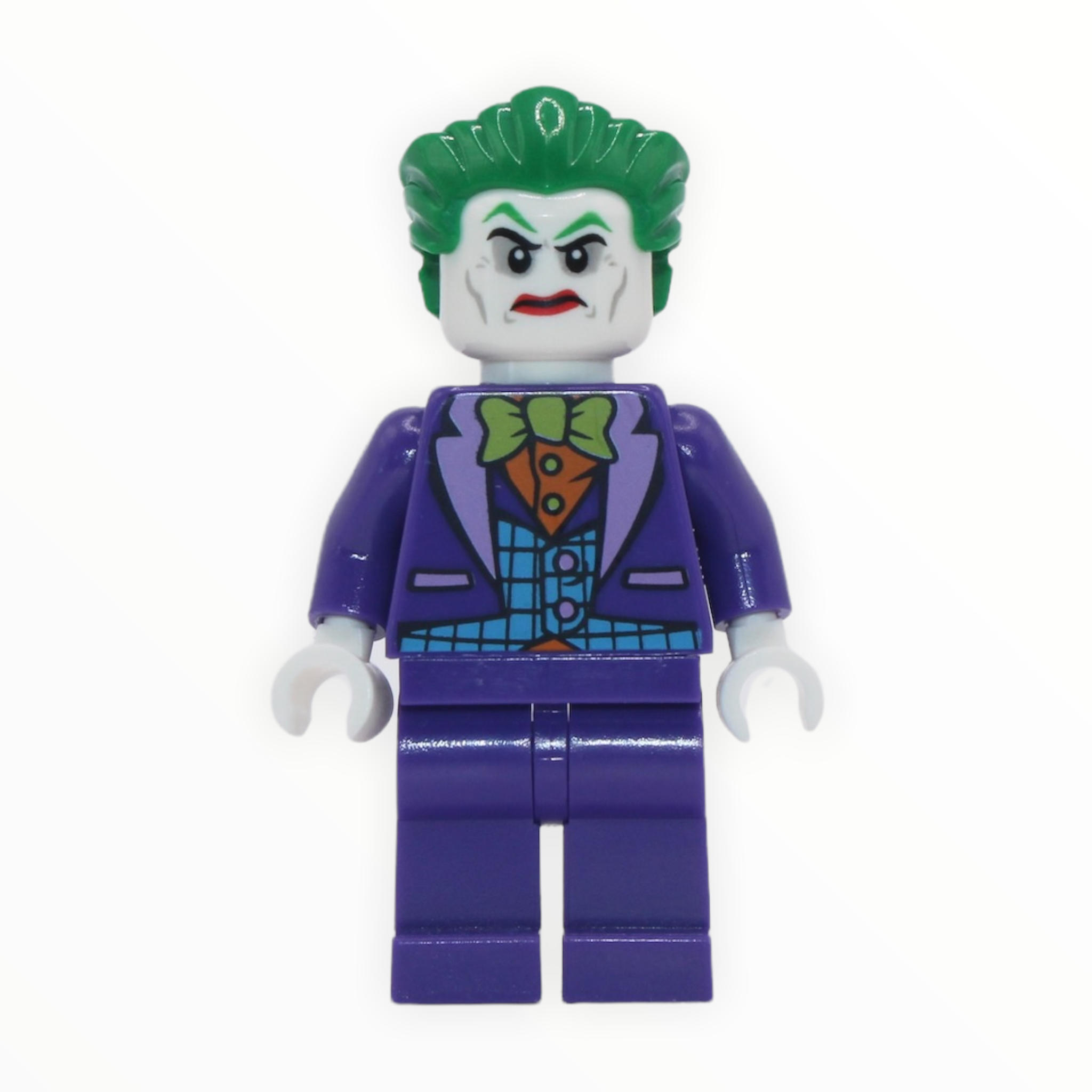 The Joker (blue vest, wide smile, disgusted look)