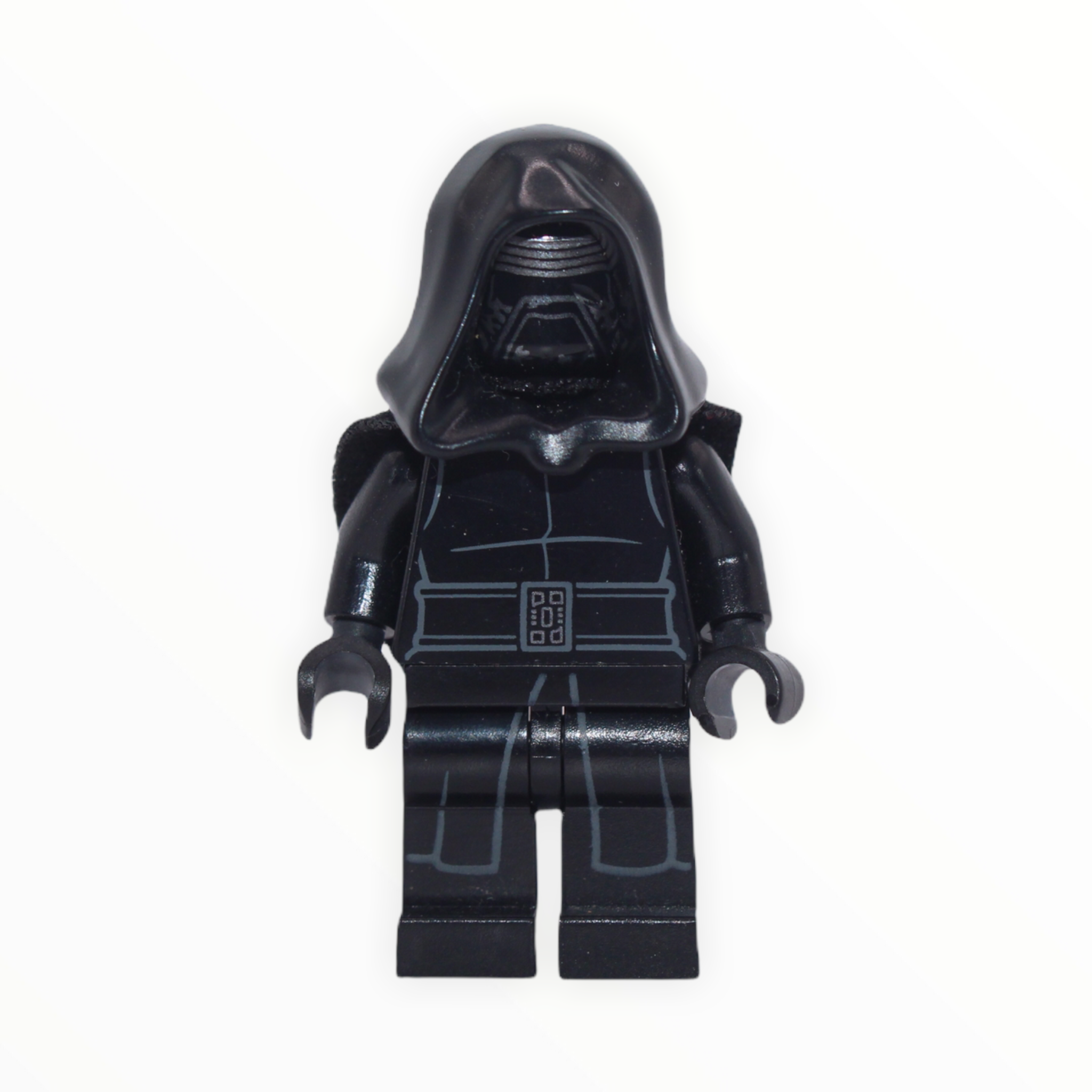 Kylo Ren (The Force Awakens, hood, head with mask print, tattered cape)
