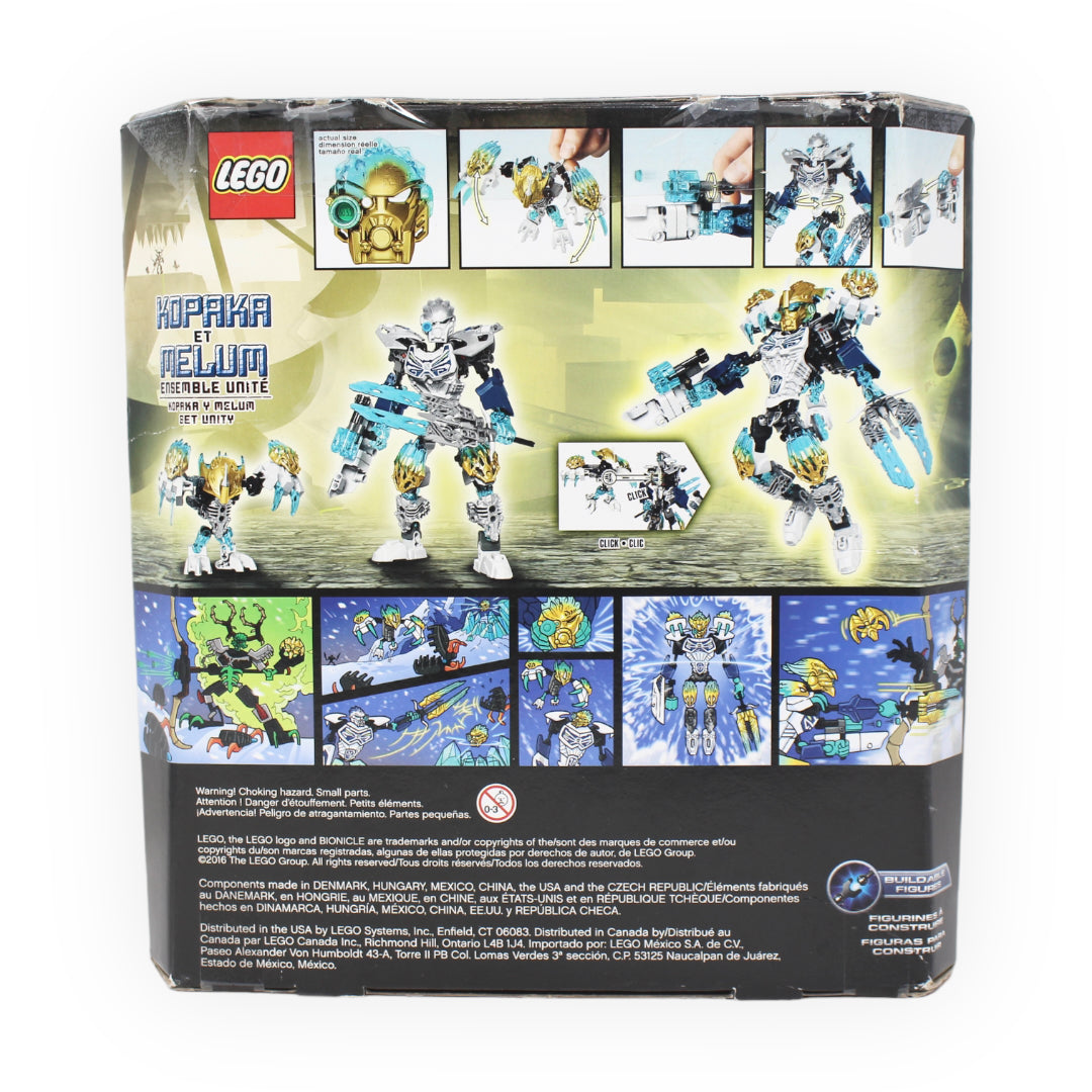 Certified Used Set 71311 Bionicle Kopaka and Melum Unity Set