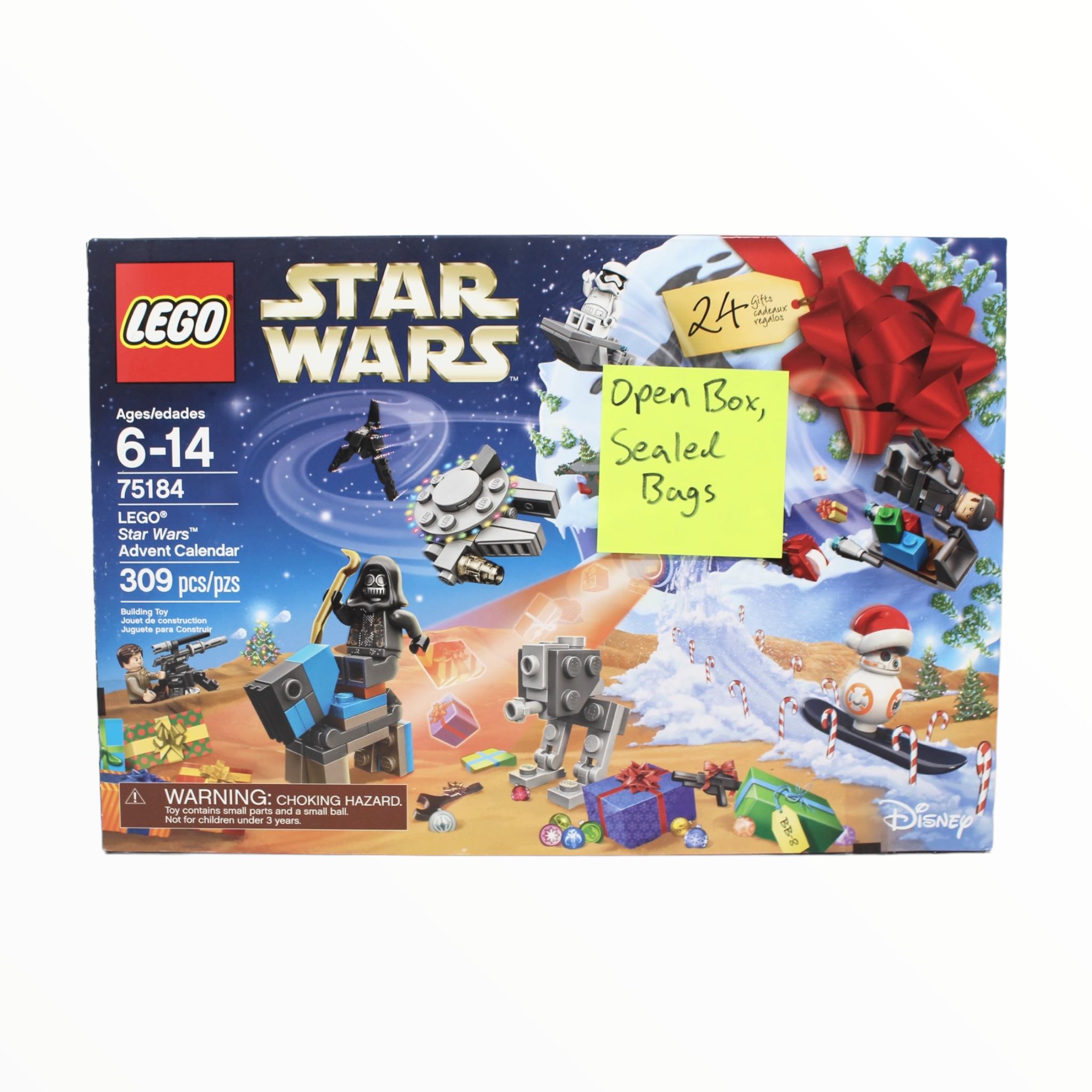 Certified Used Set 75184 Star Wars Advent Calendar 2017 open box sea