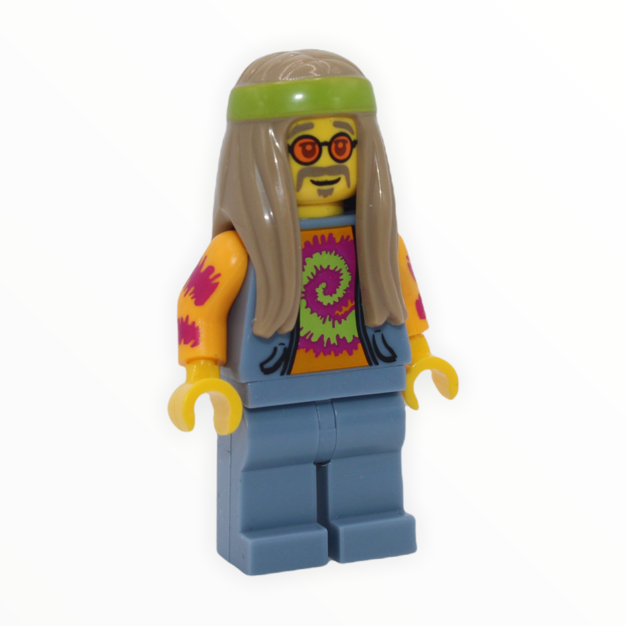 Flower Child (dark tan hair, orange glasses)