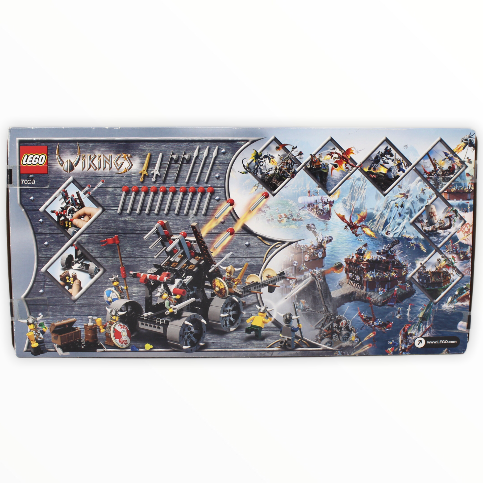Retired Set 7020 Vikings Army of Vikings with Heavy Artillery Wagon