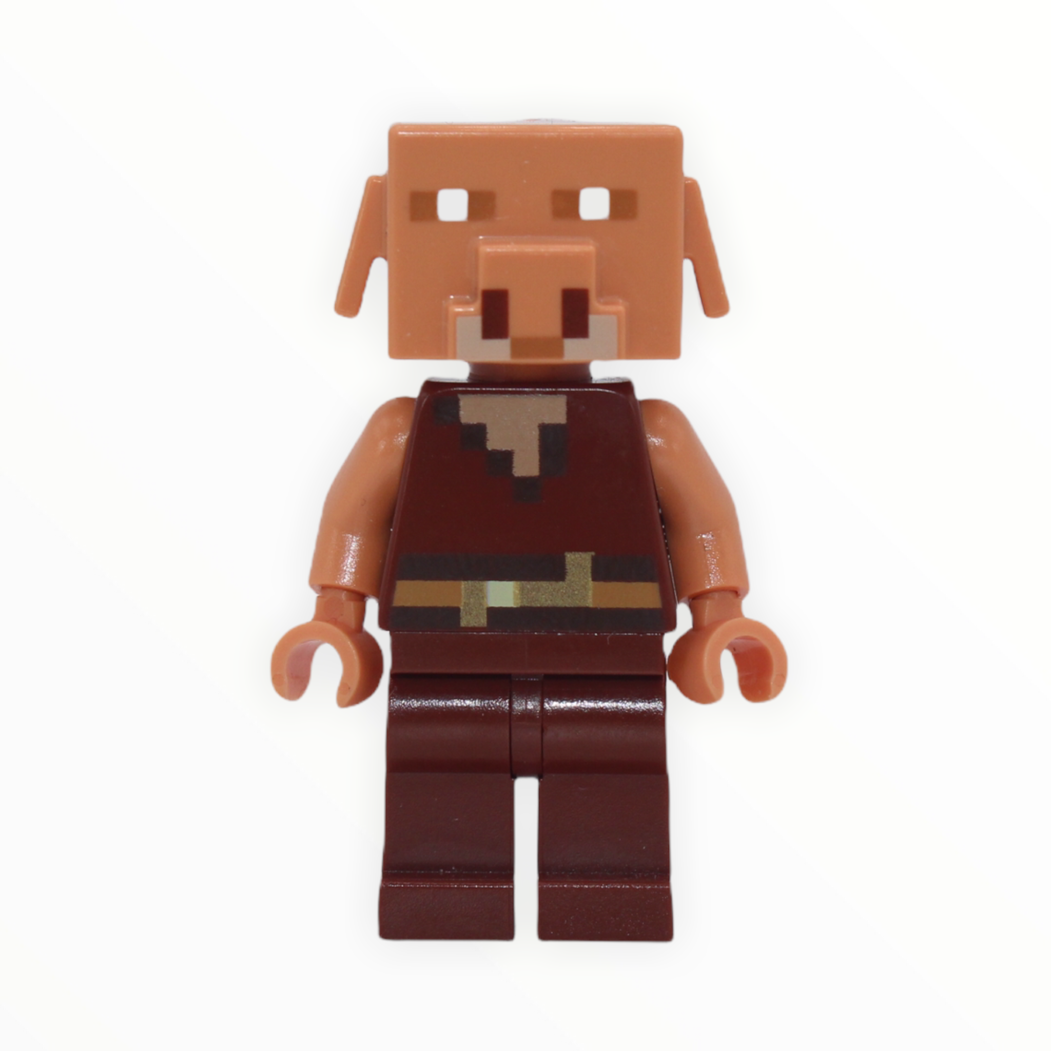 Minecraft Piglin (no armor, reddish brown outfit)