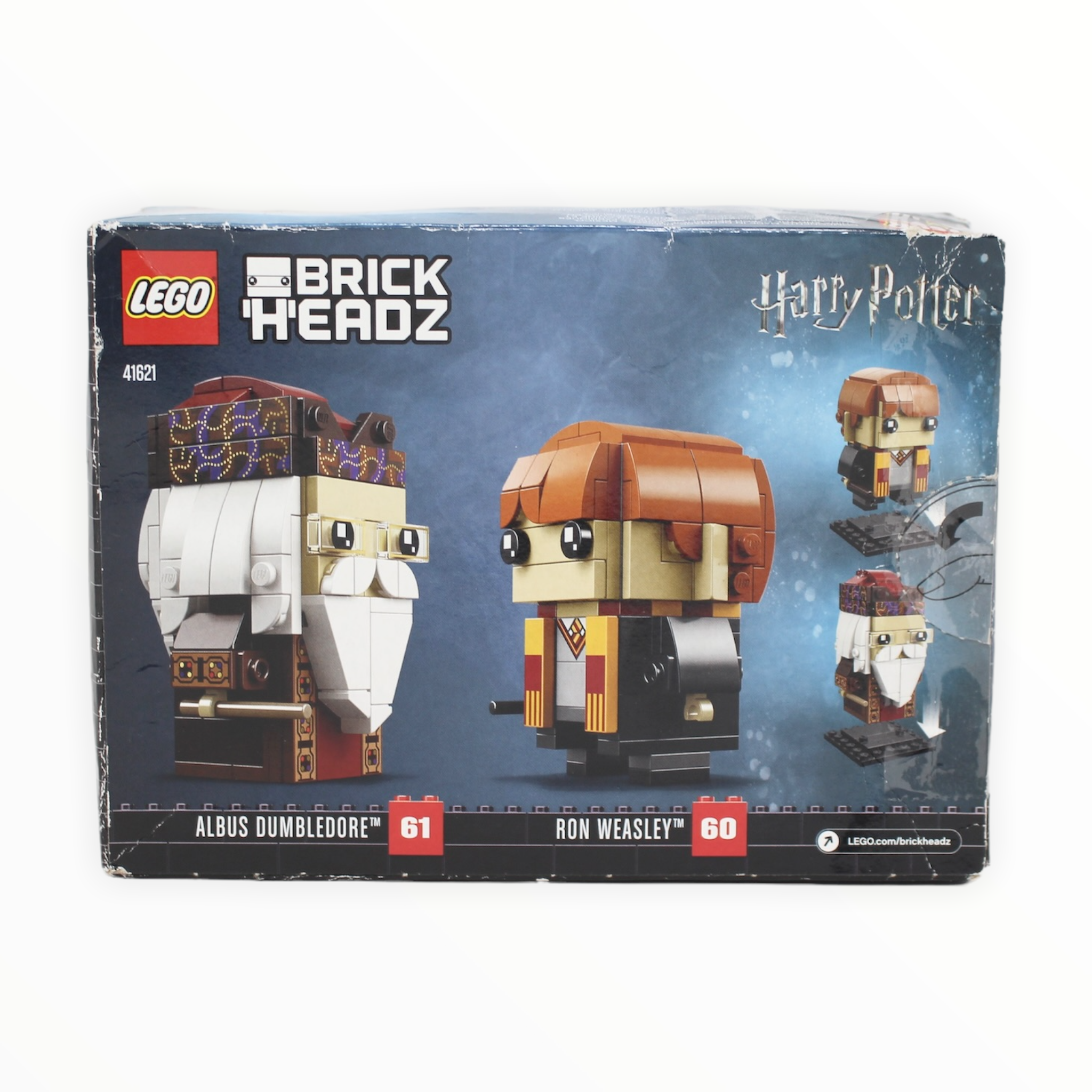 Certified Used Set 41621 Harry Potter BrickHeadz Ron Weasley & Albus Dumbledore