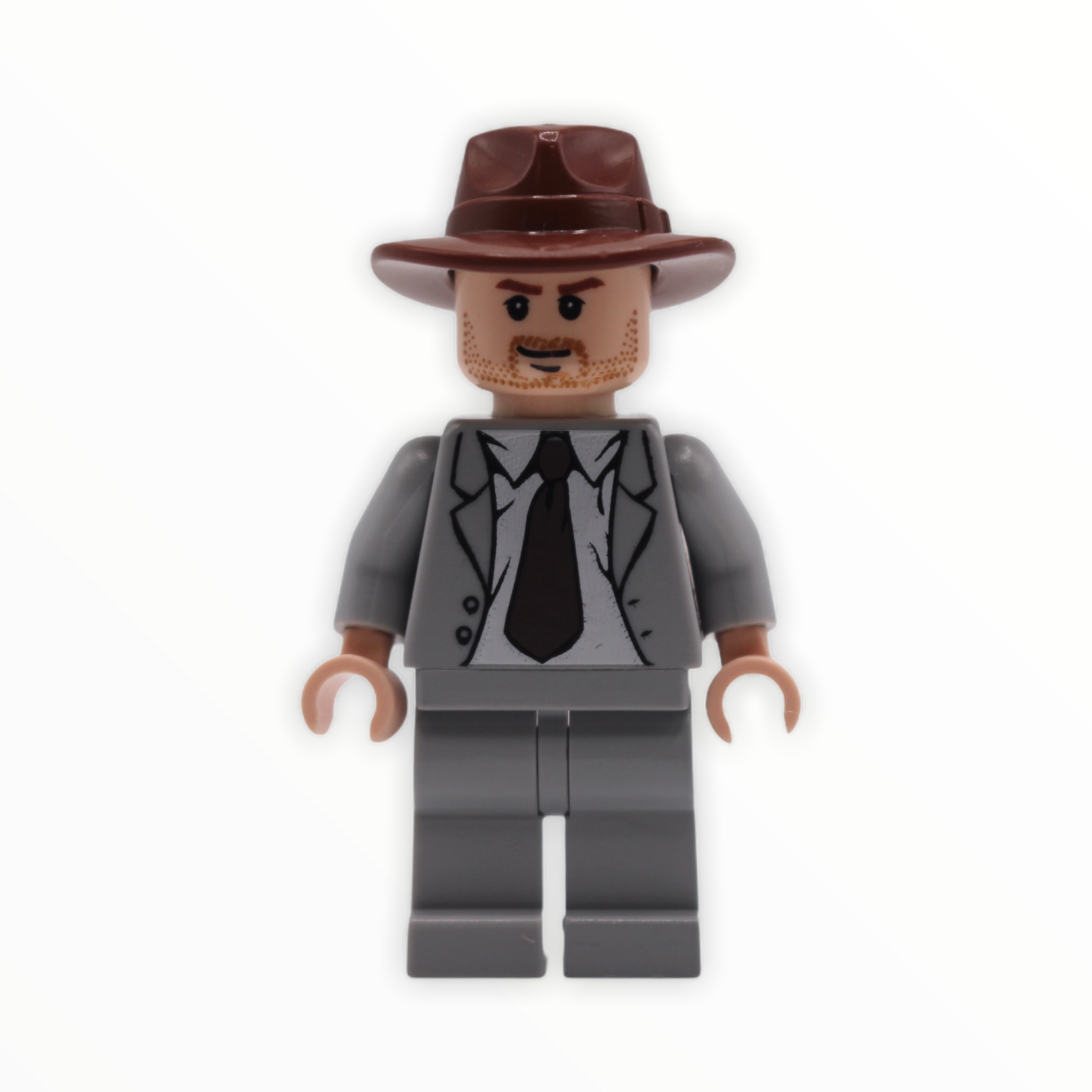 Indiana Jones (light bluish gray suit, hat)