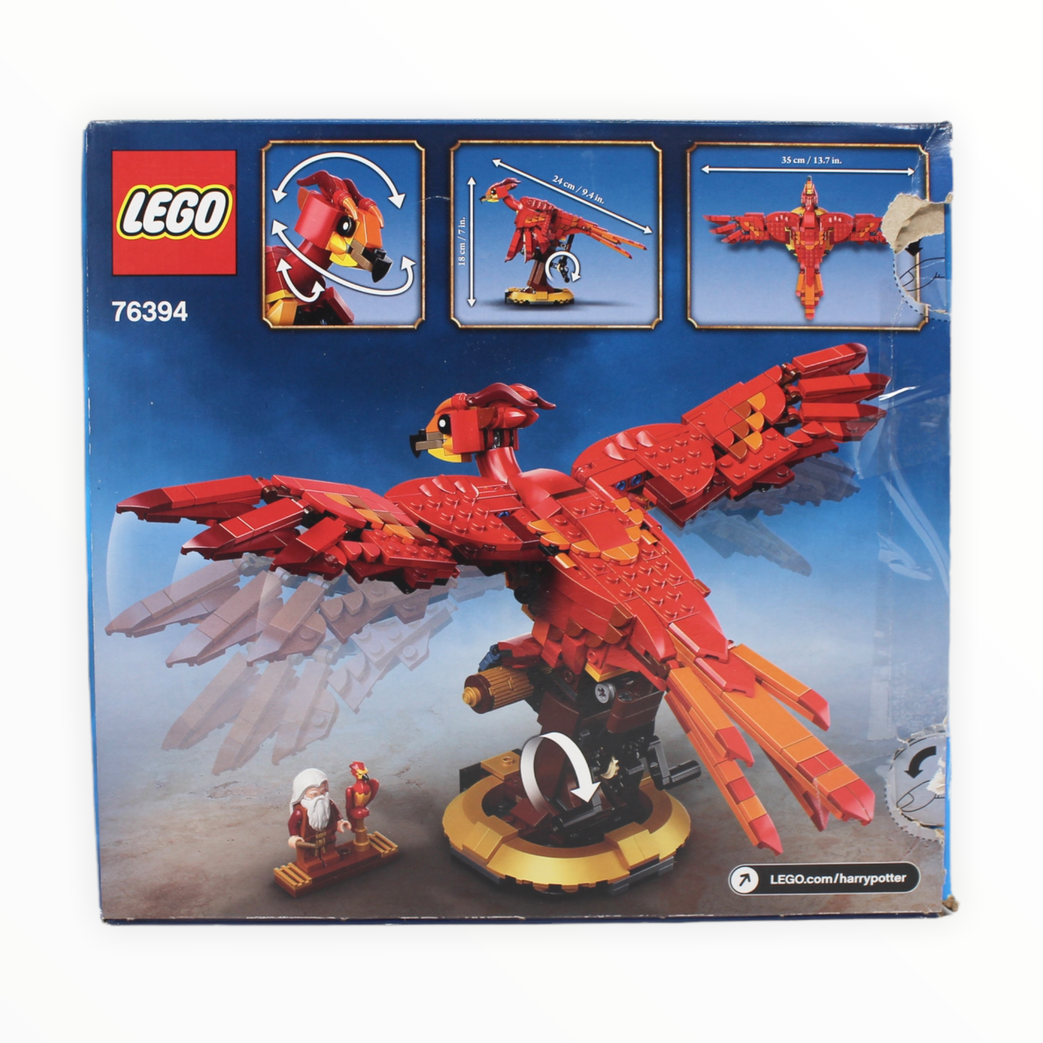 Certified Used Set 76394 Harry Potter Fawkes, Dumbledore’s Phoenix