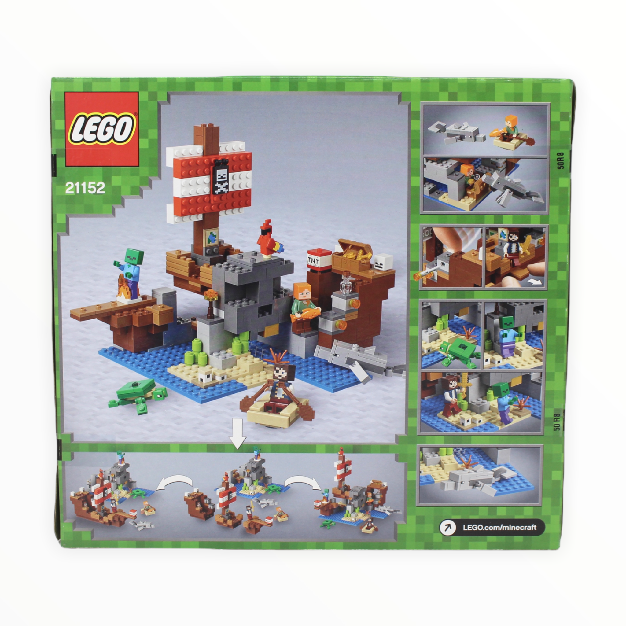 Retired Set 21152 Minecraft The Pirate Ship Adventure
