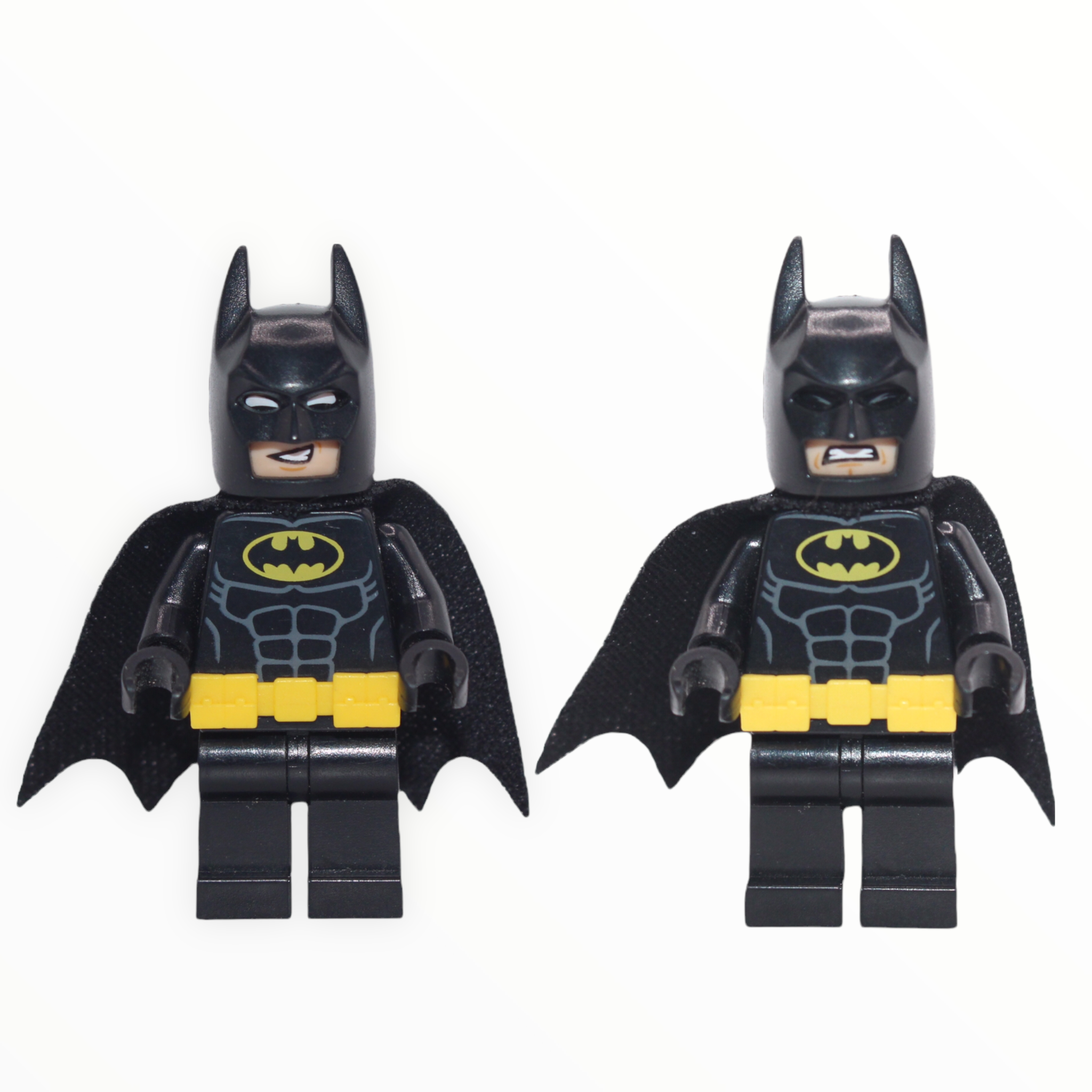 Batman (utility belt, grin and angry face)