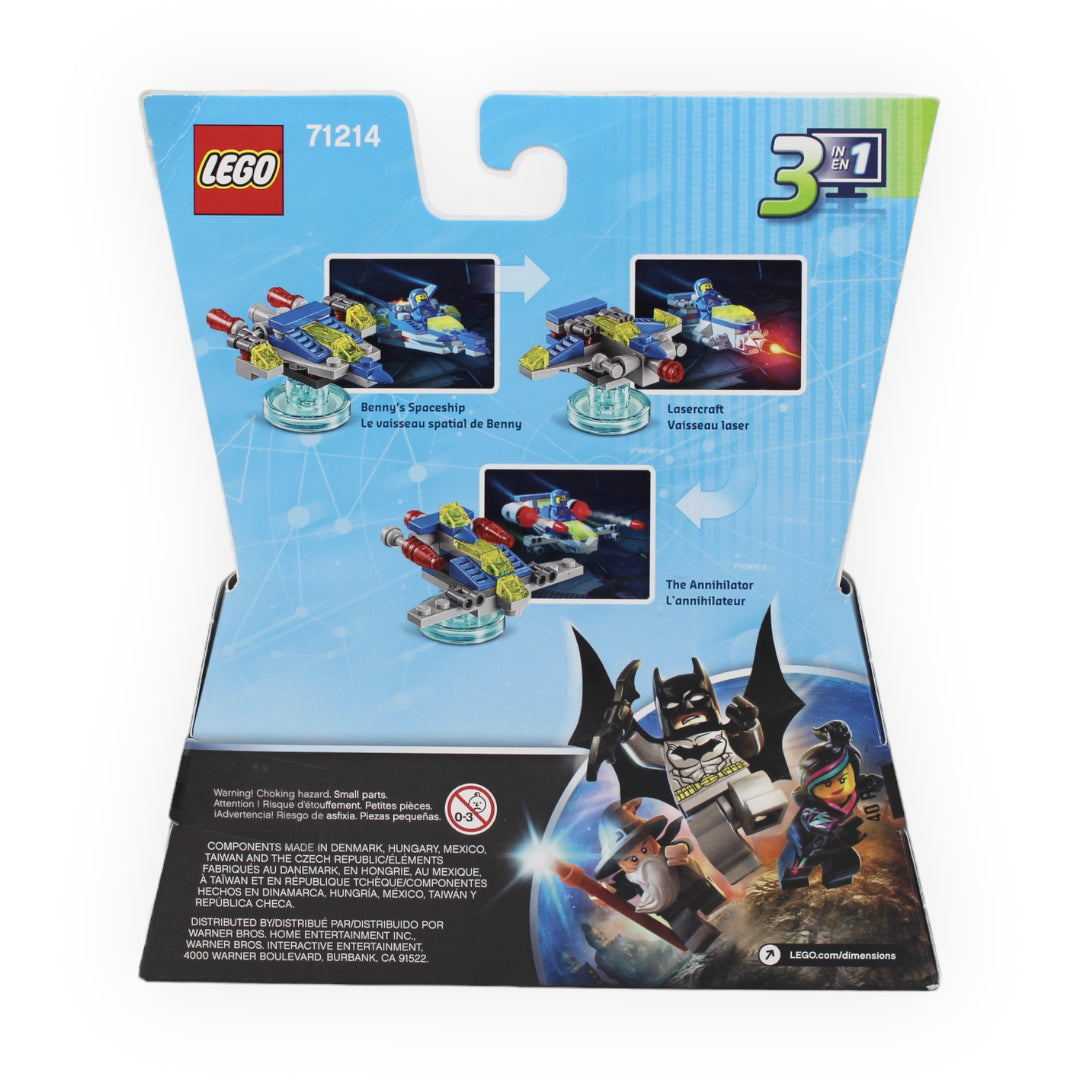 Retired Set 71214 Dimensions Fun Pack - The LEGO Movie Benny and Benny's Spaceship