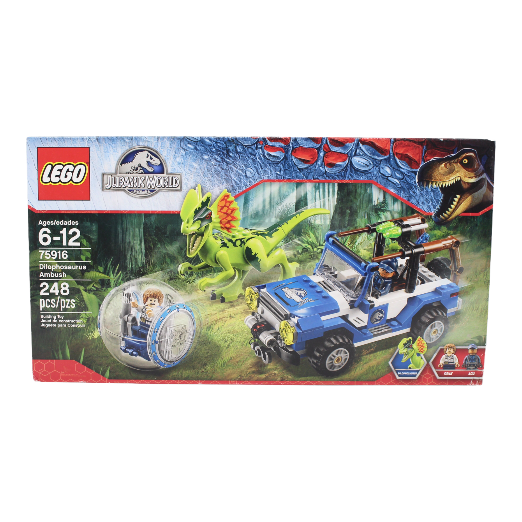 Retired Set 75916 Jurassic World Dilophosaurus Ambush