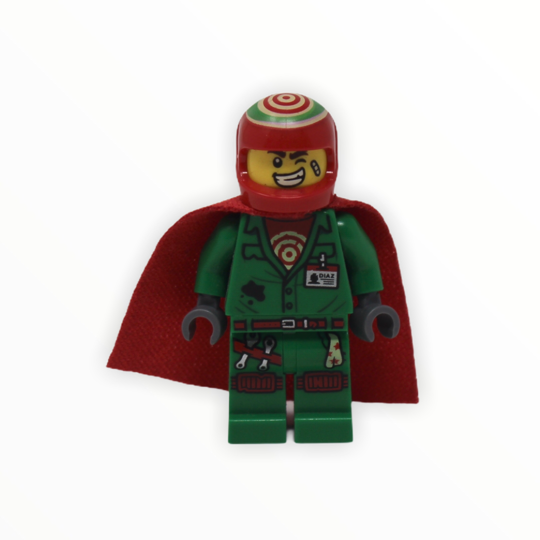 Douglas Elton/ El Fuego (coveralls, helmet, cape)