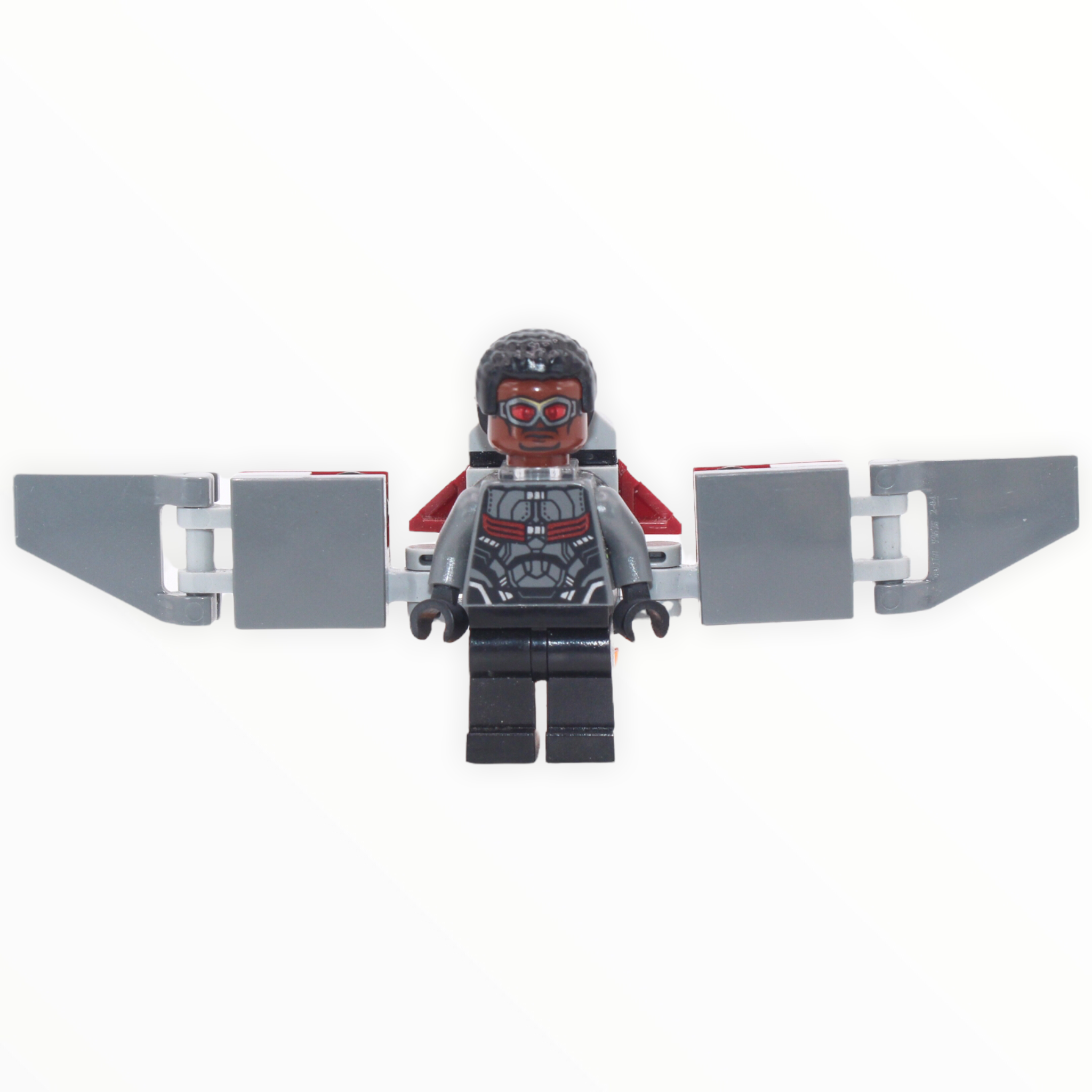 The Falcon (Infinity War, dark bluish gray suit, brick-built wings, no stickers, 2018)