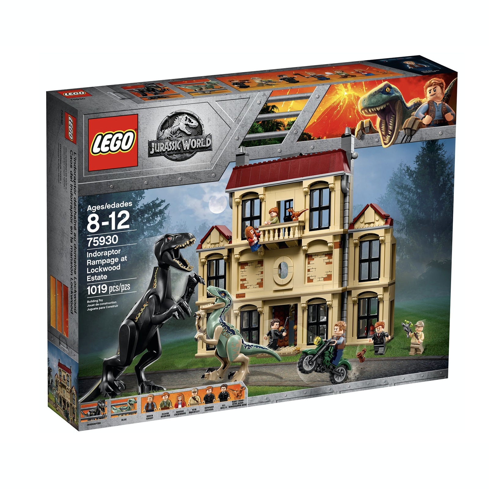 Retired Set 75930 Jurassic World Indoraptor Rampage at Lockwood Estate
