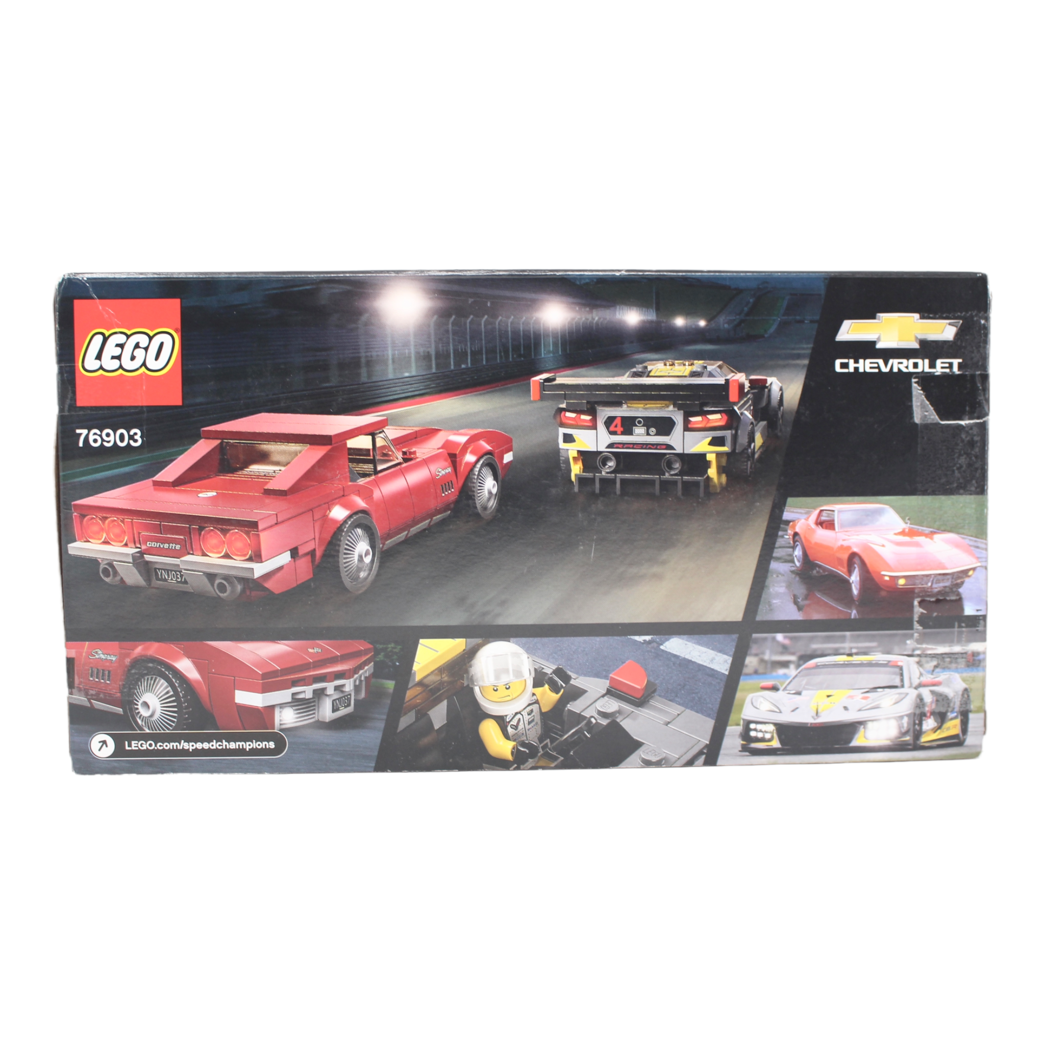 Certified Used Set 76903 Speed Champions Chevrolet Corvette C8.R Race Car and 1969 Chevrolet Corvette