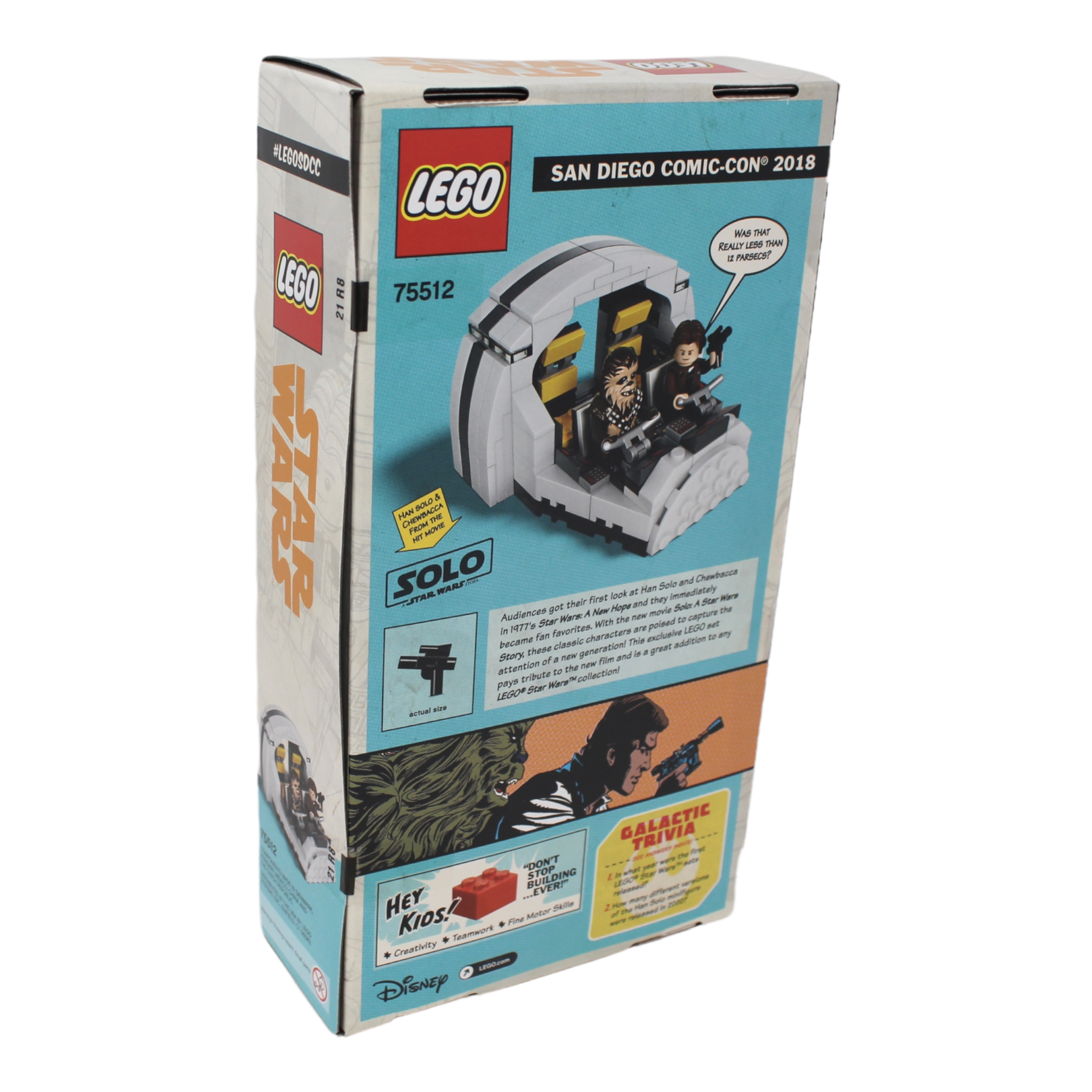 Retired Set 75512 Star Wars Millennium Falcon Cockpit - San Diego Comic-Con 2018 Exclusive (No. 1153 of 3000)