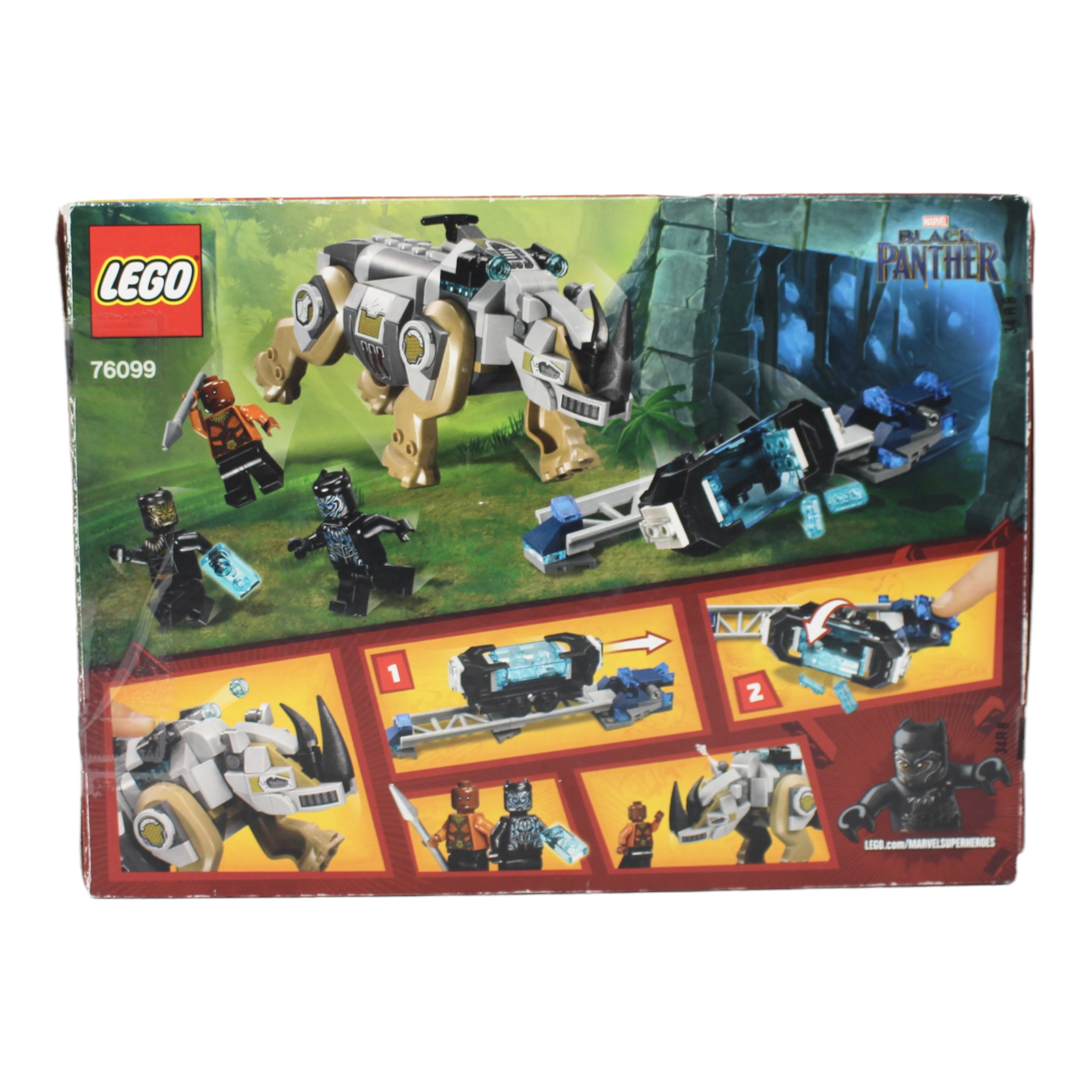 Certified Used Set 76099 Marvel Super Heroes Rhino Face-Off by the Mine