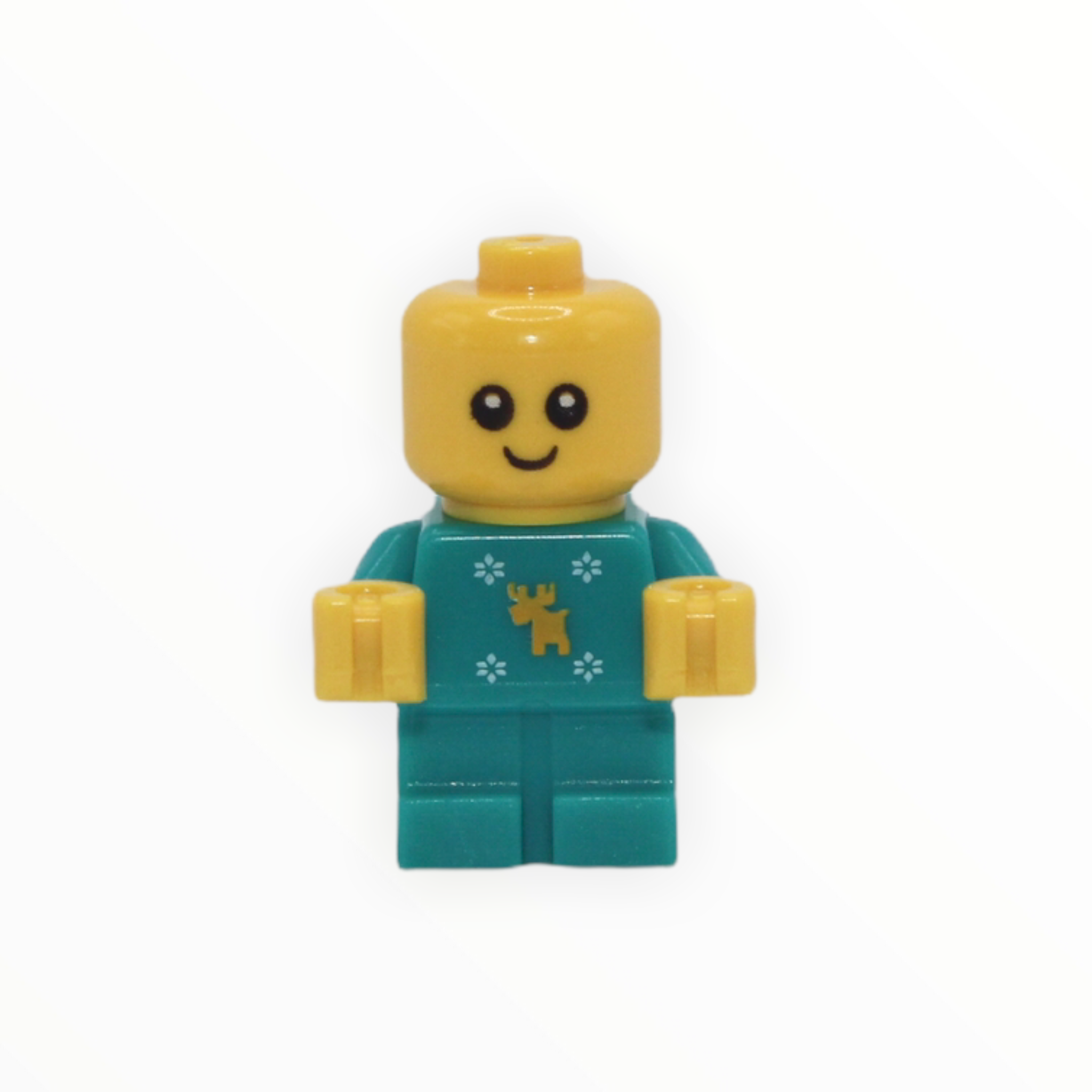 Baby with Christmas Sweater (turquoise body)