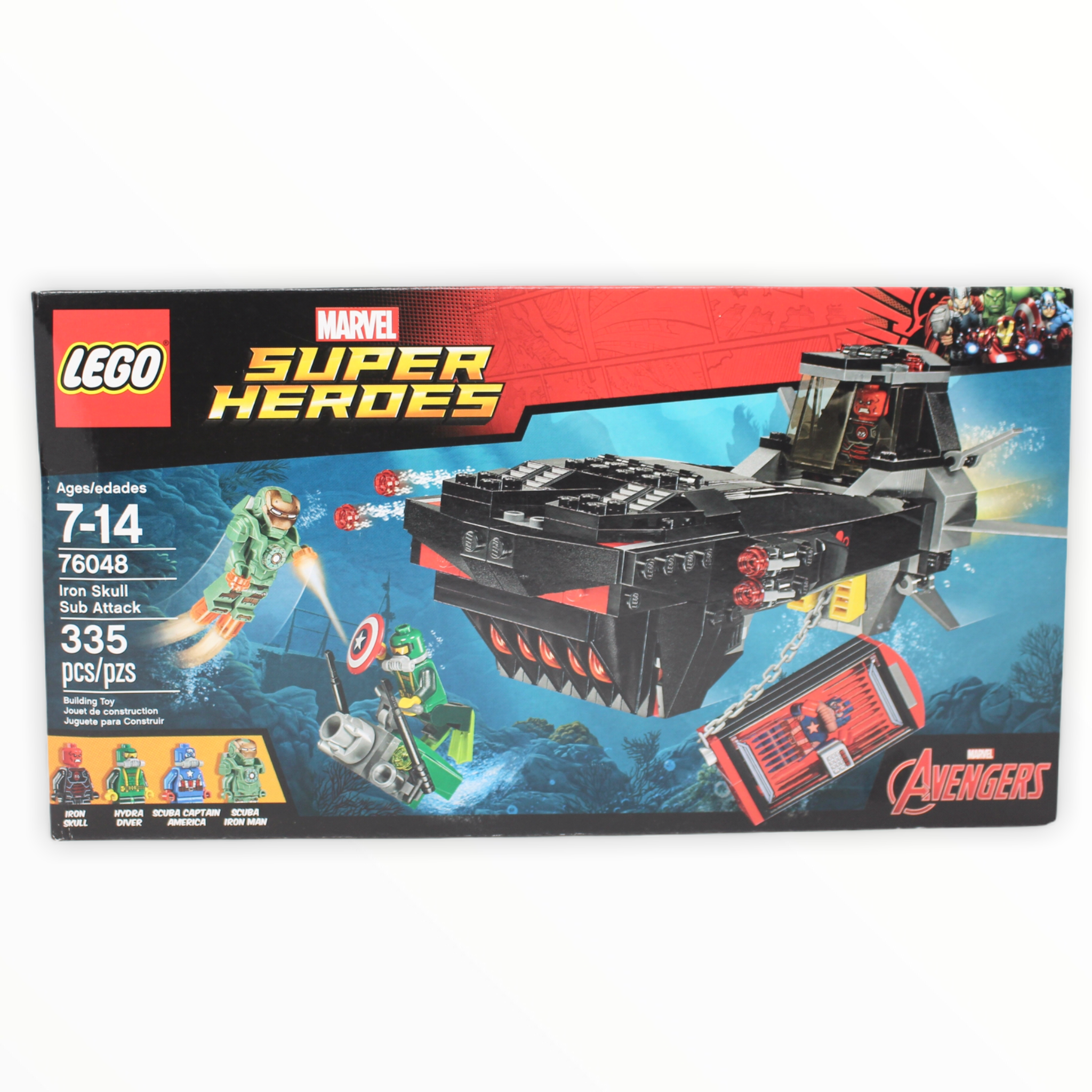 Retired Set 76048 Marvel Super Heroes Iron Skull Sub Attack