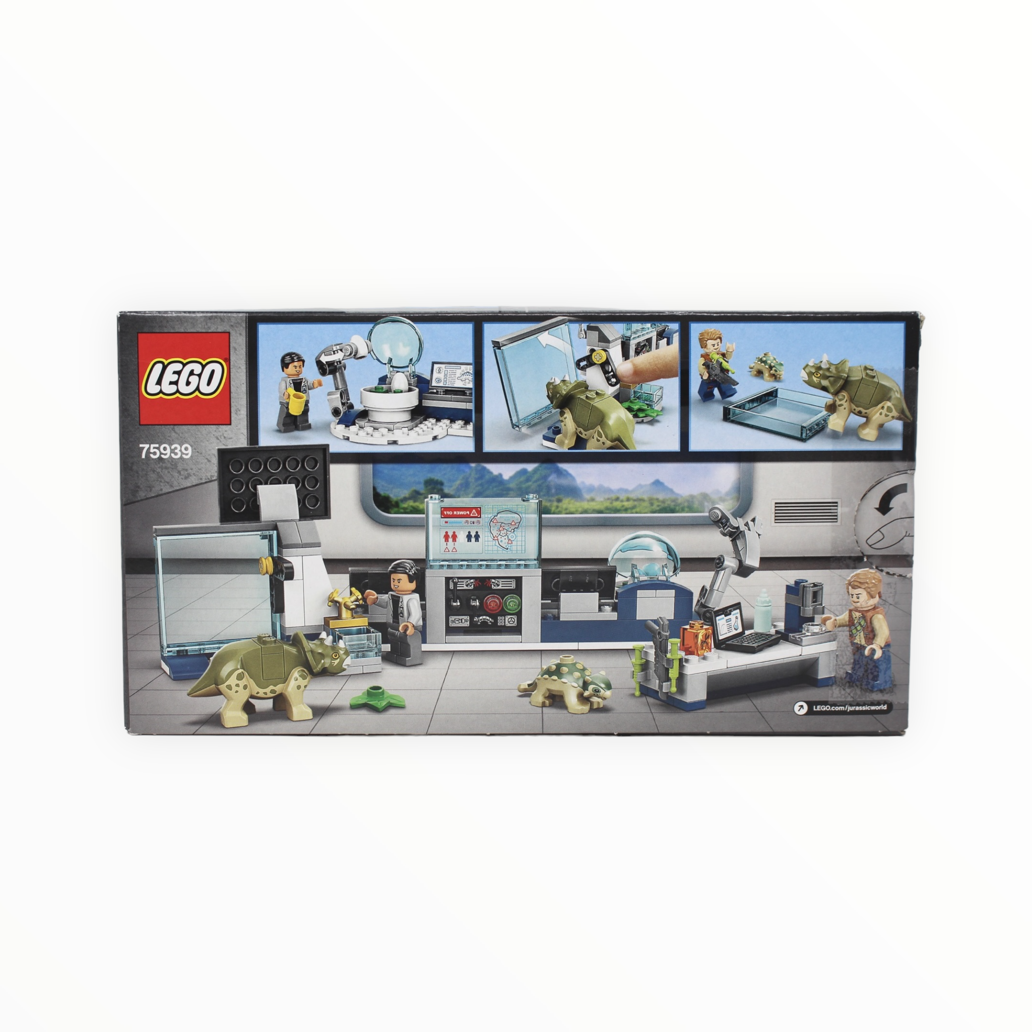 Certified Used Set 75939 Jurassic World Dr. Wu’s Lab: Baby Dinosaurs Breakout
