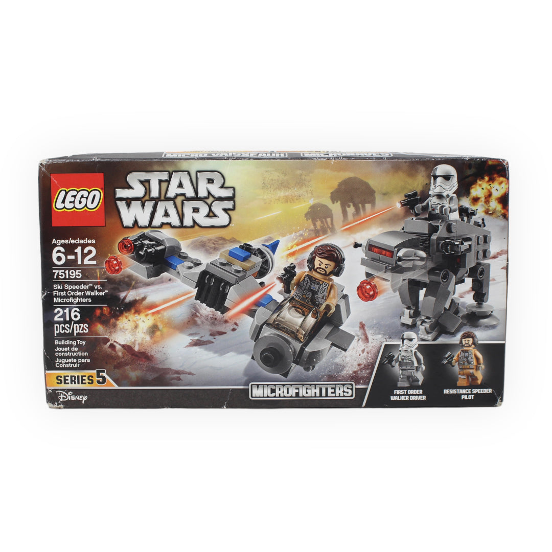 Certified Used Set 75195 Star Wars Ski Speeder vs. First Order Walker Microfighters