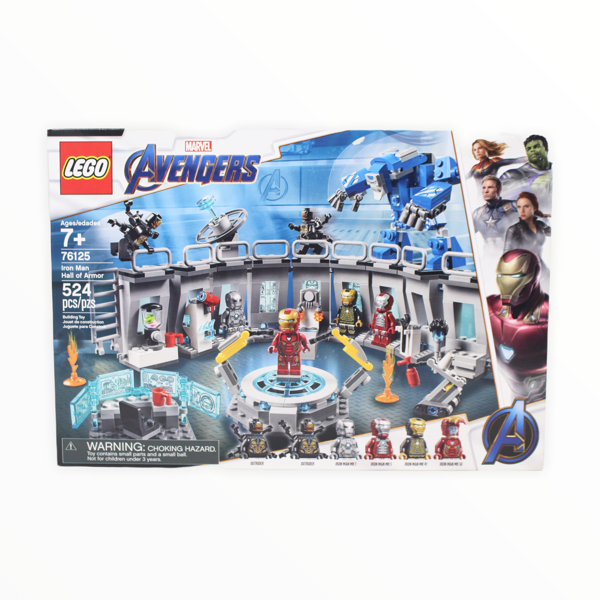 Retired Set 76125 Marvel Avengers Iron Man Hall of Armor