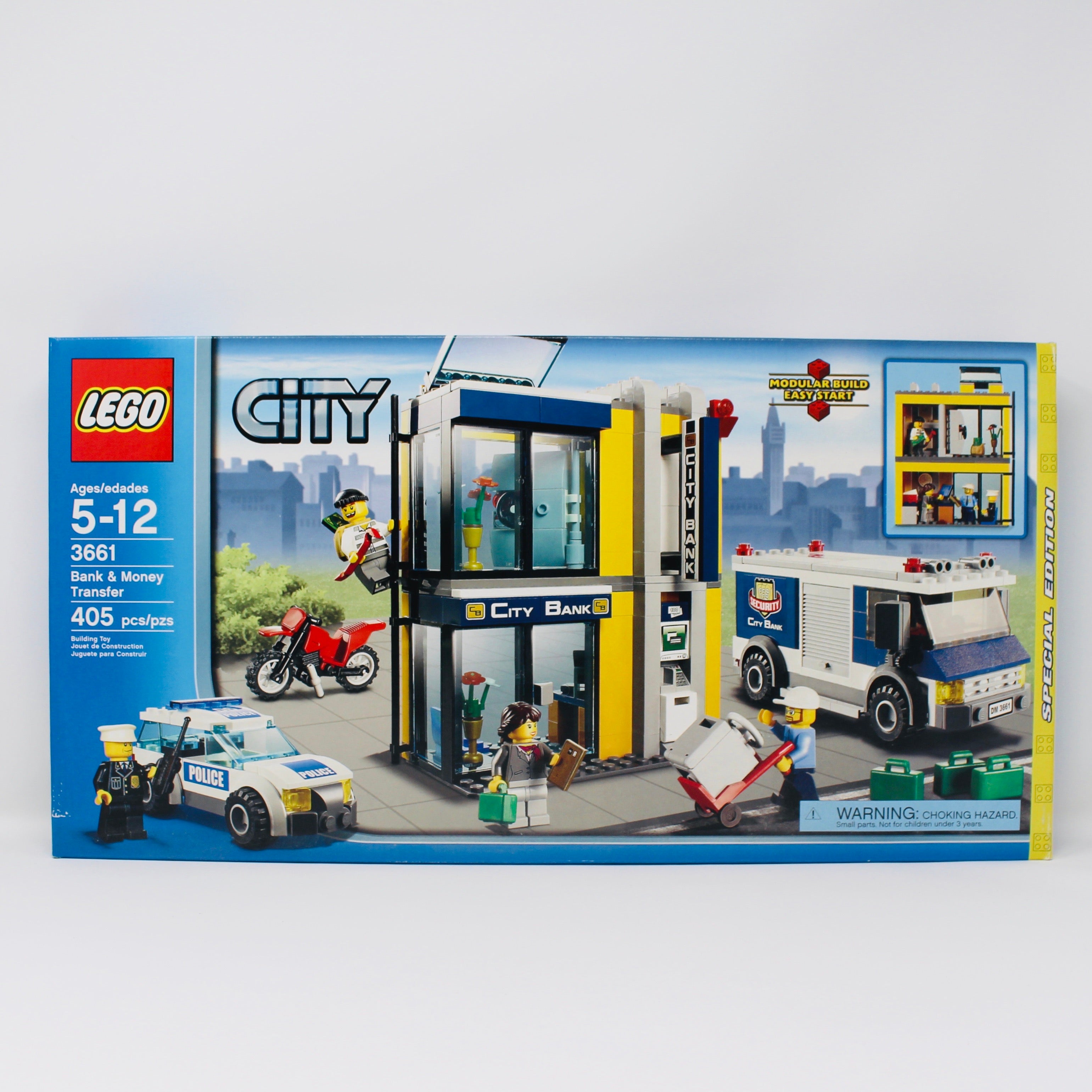 Retired Set 3661 City Bank & Money Transfer
