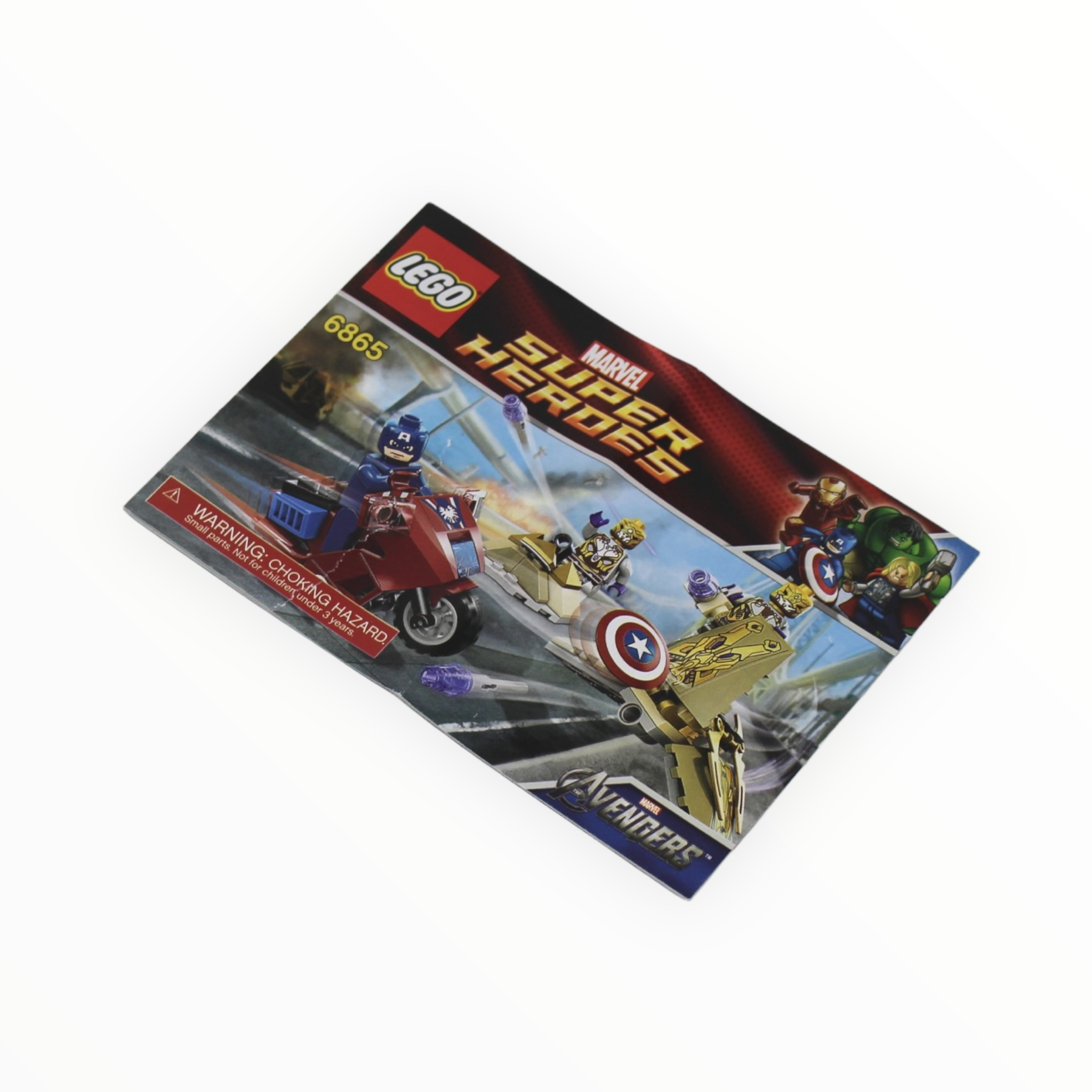 Used Set 6865 Marvel Super Heroes Captain America’s Avenging Cycle