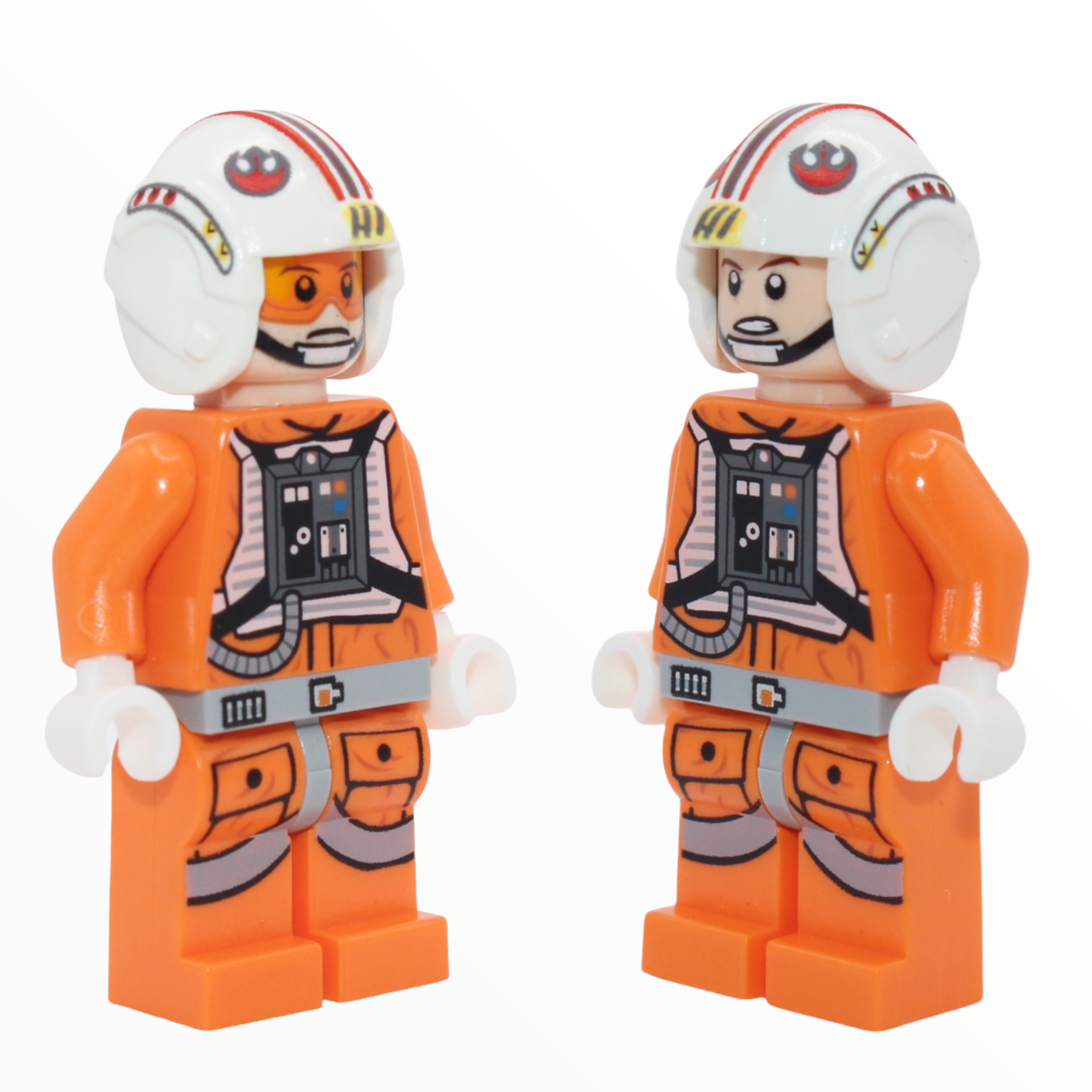Luke Skywalker (Pilot, printed legs, white hands, stern / open mouth, 2013)