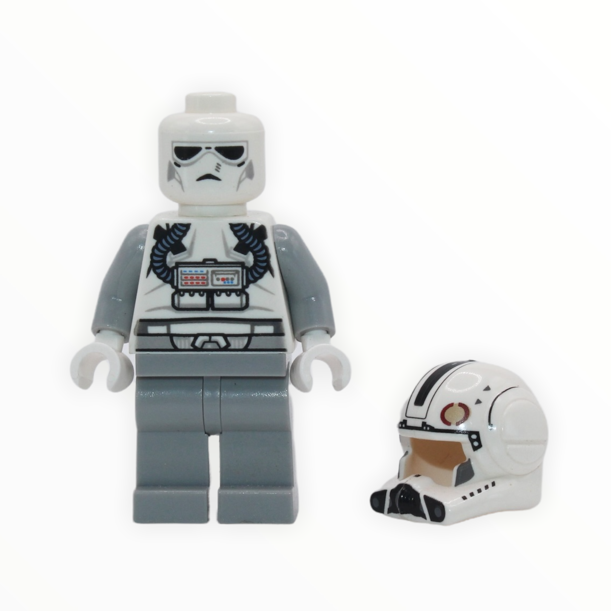 Clone V-Wing Pilot (Phase II, light bluish gray arms and legs, 2014)
