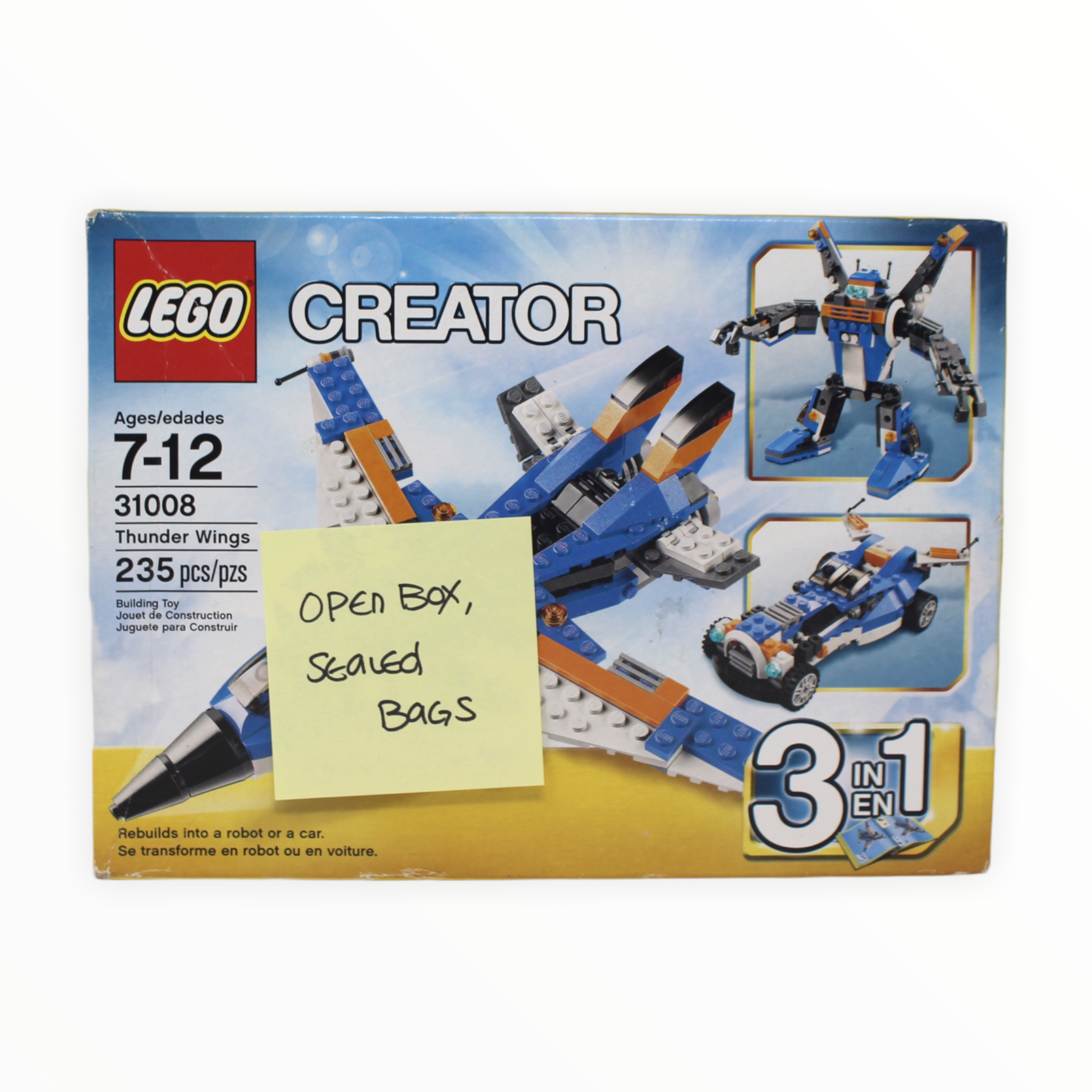 Certified Used Set 31008 Creator Thunder Wings